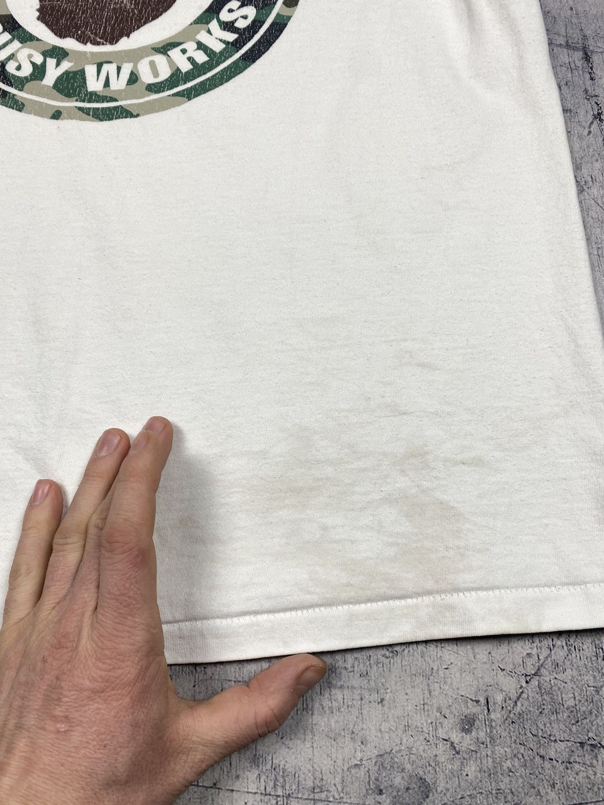 Bape Vintage A Bathing Ape Busy Works Tee OG BAPE Distressed Size US L / EU 52-54 / 3 - 14 Thumbnail