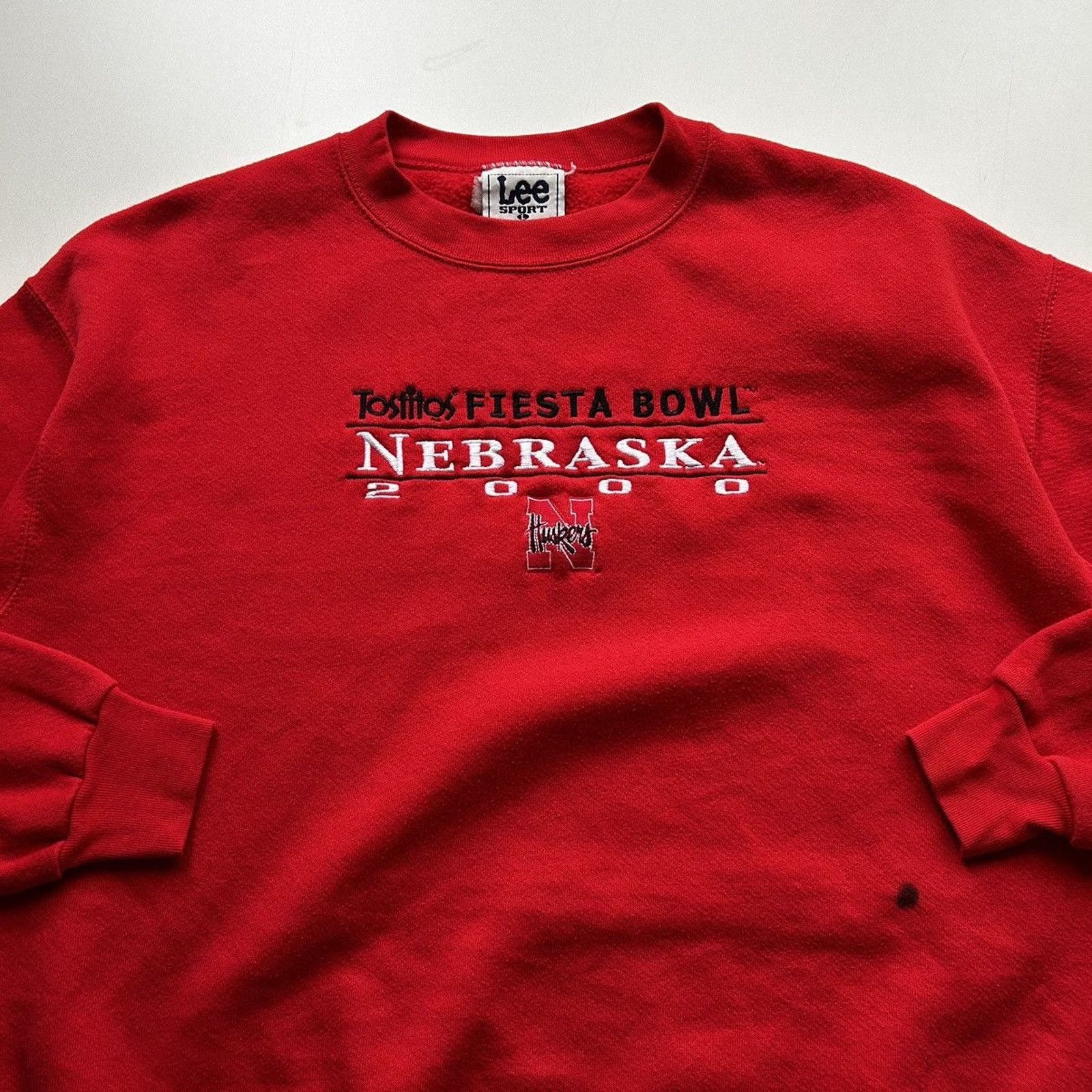 Lee × NCAA × Vintage Vintage 90s Nebraska Huskers NCAA Crewneck Large Lee Sport Size US L / EU 52-54 / 3 - 2 Thumbnail