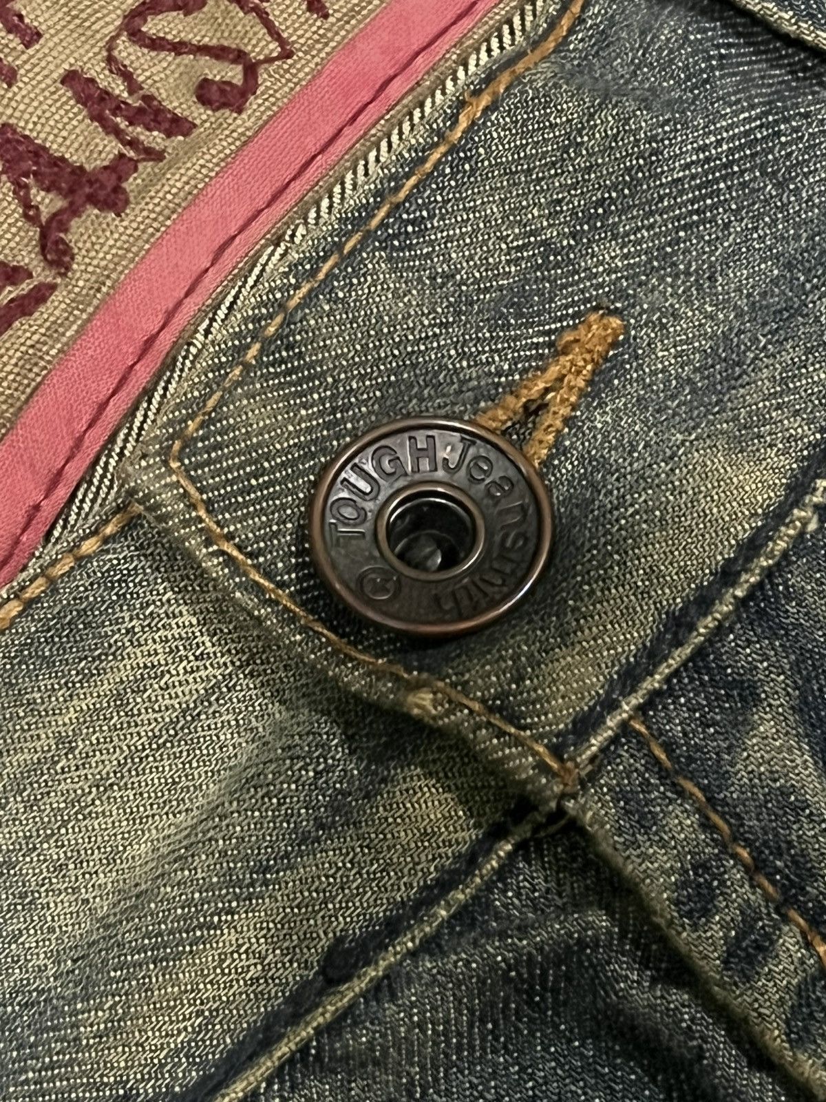 If Six Was Nine × Japanese Brand × Le Grande Bleu (L.G.B.) Japan Tough Jeans Smith Military Double Knee Distressed Jean Size US 32 / EU 48 - 6 Thumbnail