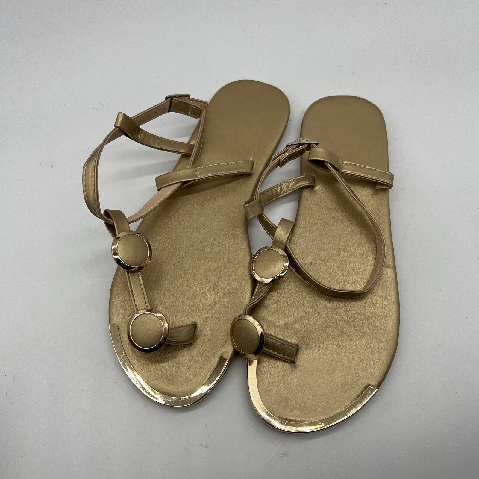 Other Sandals Shoes Open Casual Flats Summer Toe Flo Size US 9.5 / IT 39.5 - 2 Thumbnail