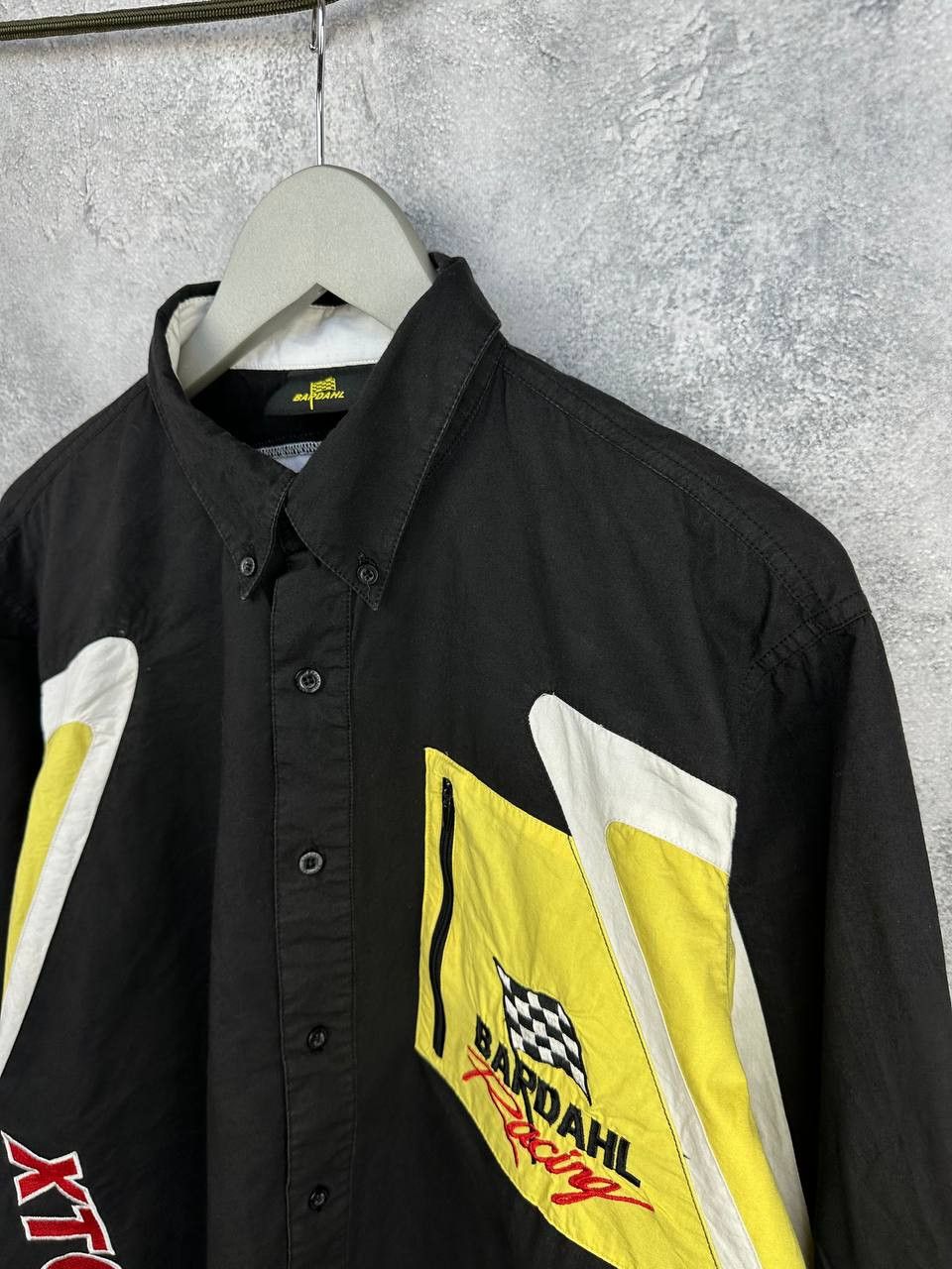 Vintage Bardahl Racing Shirt XTC Zip Pocket Button Up Long Sleeve Size US XL / EU 56 / 4 - 5 Thumbnail