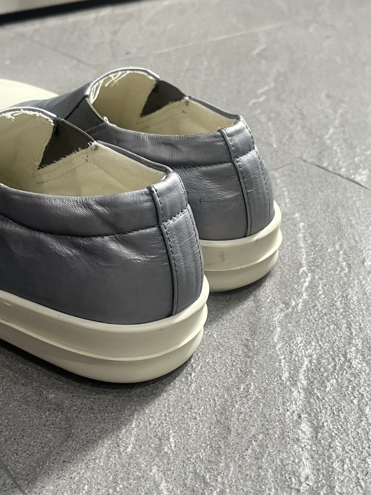 Rick Owens Rick Owens DRKSHDW Cap Toe Slip On Sneakers Grey Size US 5.5 / EU 38 - 12 Thumbnail