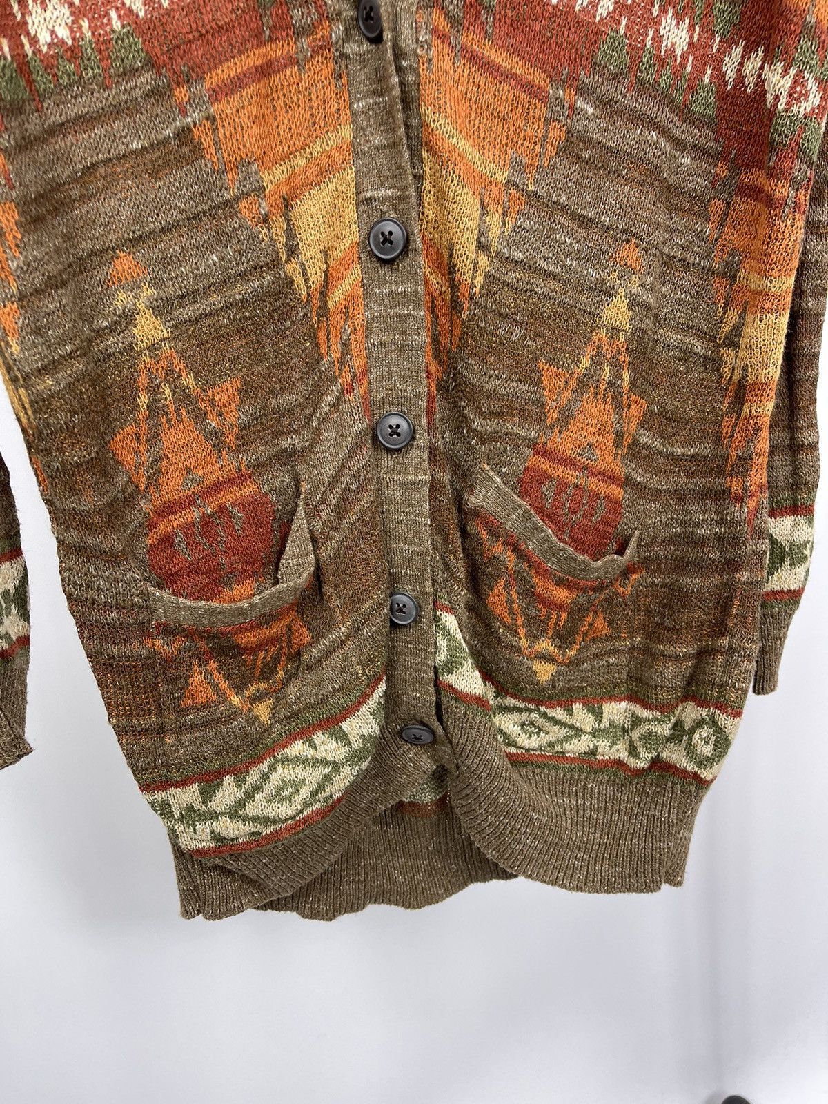 Denim & Supply Ralph Lauren Ralph Lauren Denim Supply Aztec Cardigan Plunge Neck Size M Size M / US 6-8 / IT 42-44 - 4 Thumbnail