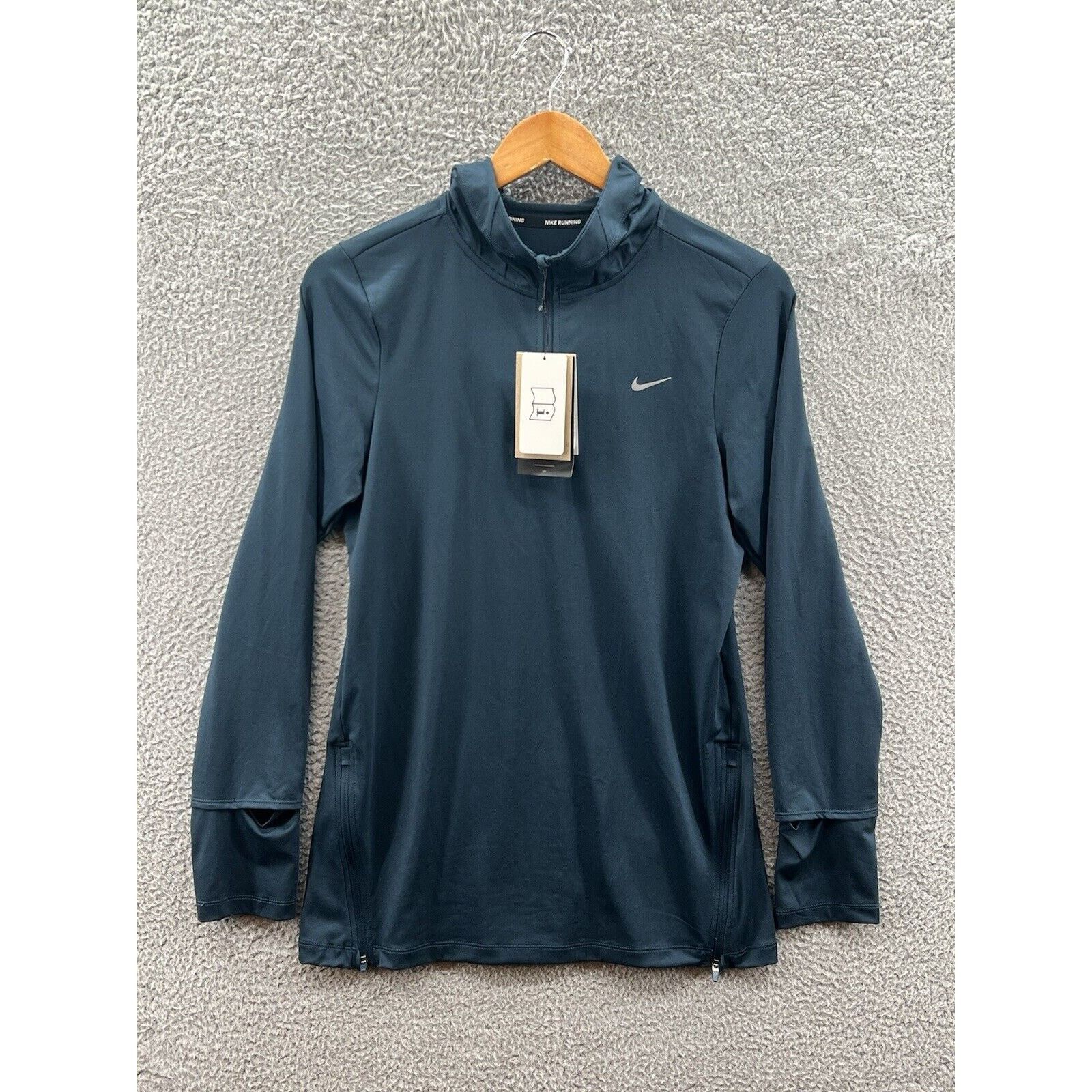 Nike Nike Dri-FIT Swift UV Hooded Running Jacket Navy FB5313 Size S / US 4 / IT 40 - 1 Thumbnail
