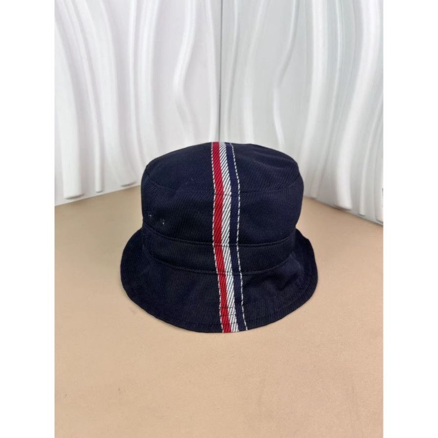 Thom Browne Thom Browne Navy Tricolor Striped Fisherman Bucket Hat Unise Size ONE SIZE - 1 Thumbnail