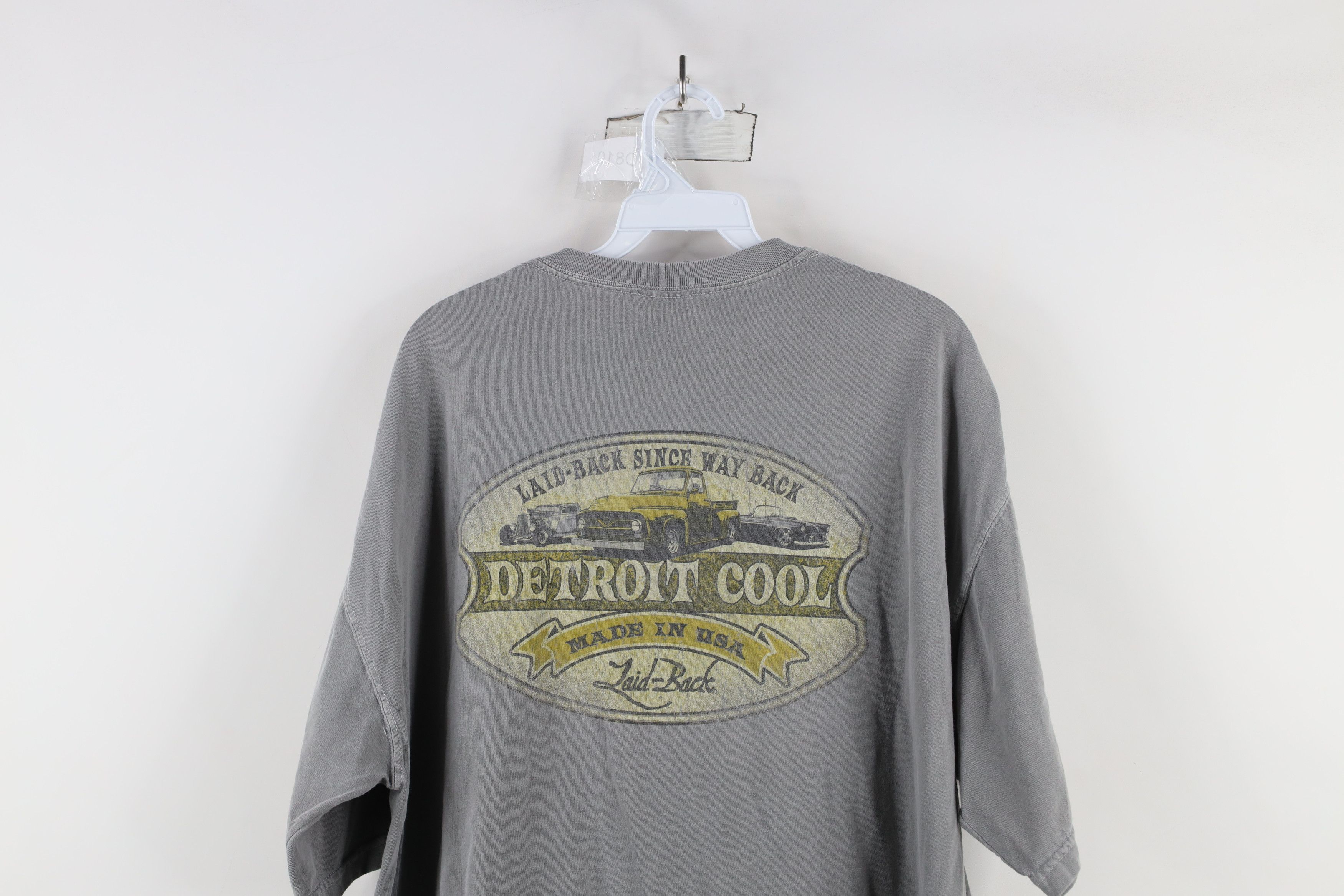Vintage Vintage 90s Streetwear Stonewash Cool Car T-Shirt Gray Size US XL / EU 56 / 4 - 11 Thumbnail