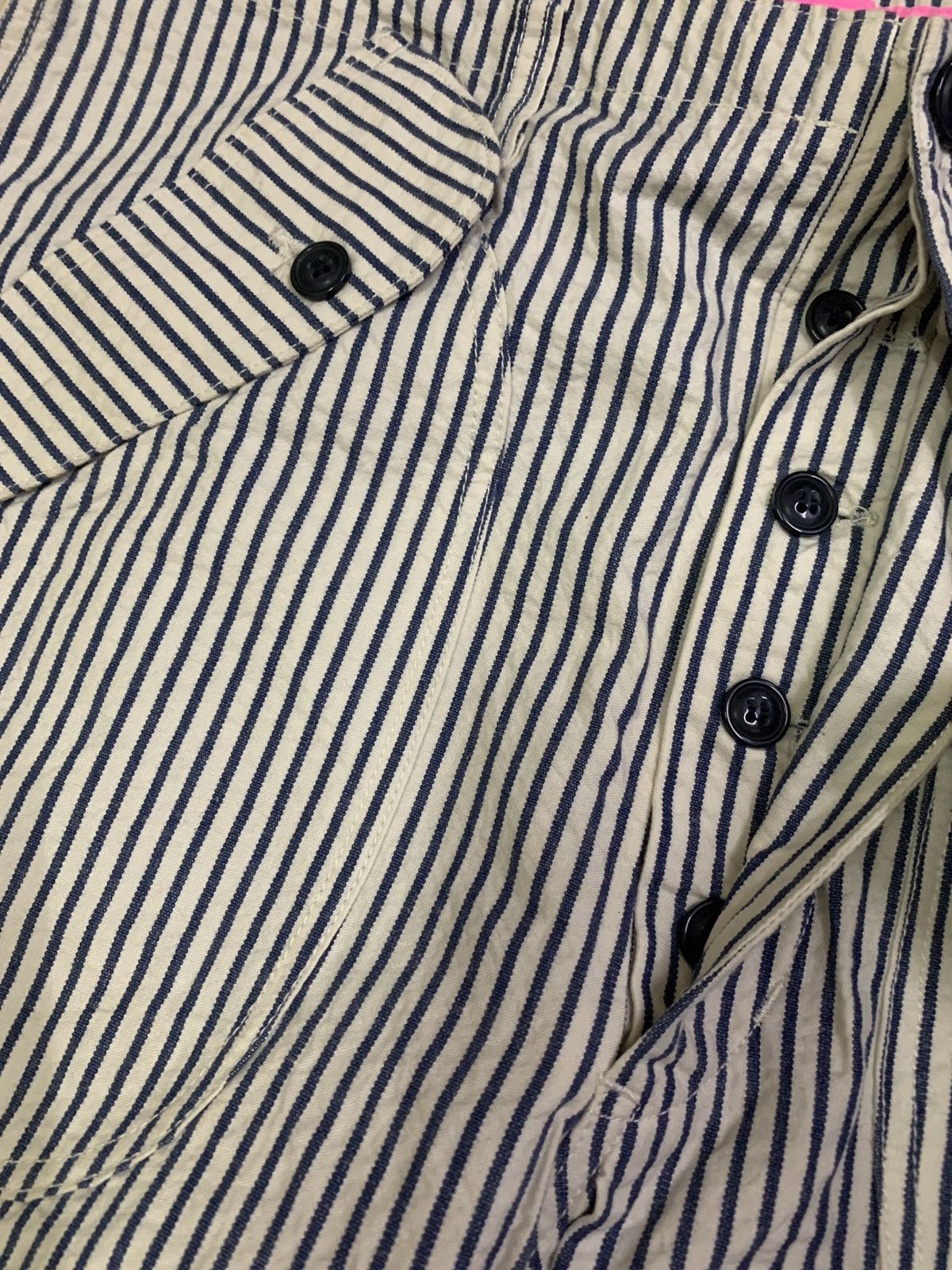 Japanese Brand × Vintage Vintage Japanese Gorouta Hickory Baggy Stripe Pant Size US 32 / EU 48 - 3 Thumbnail