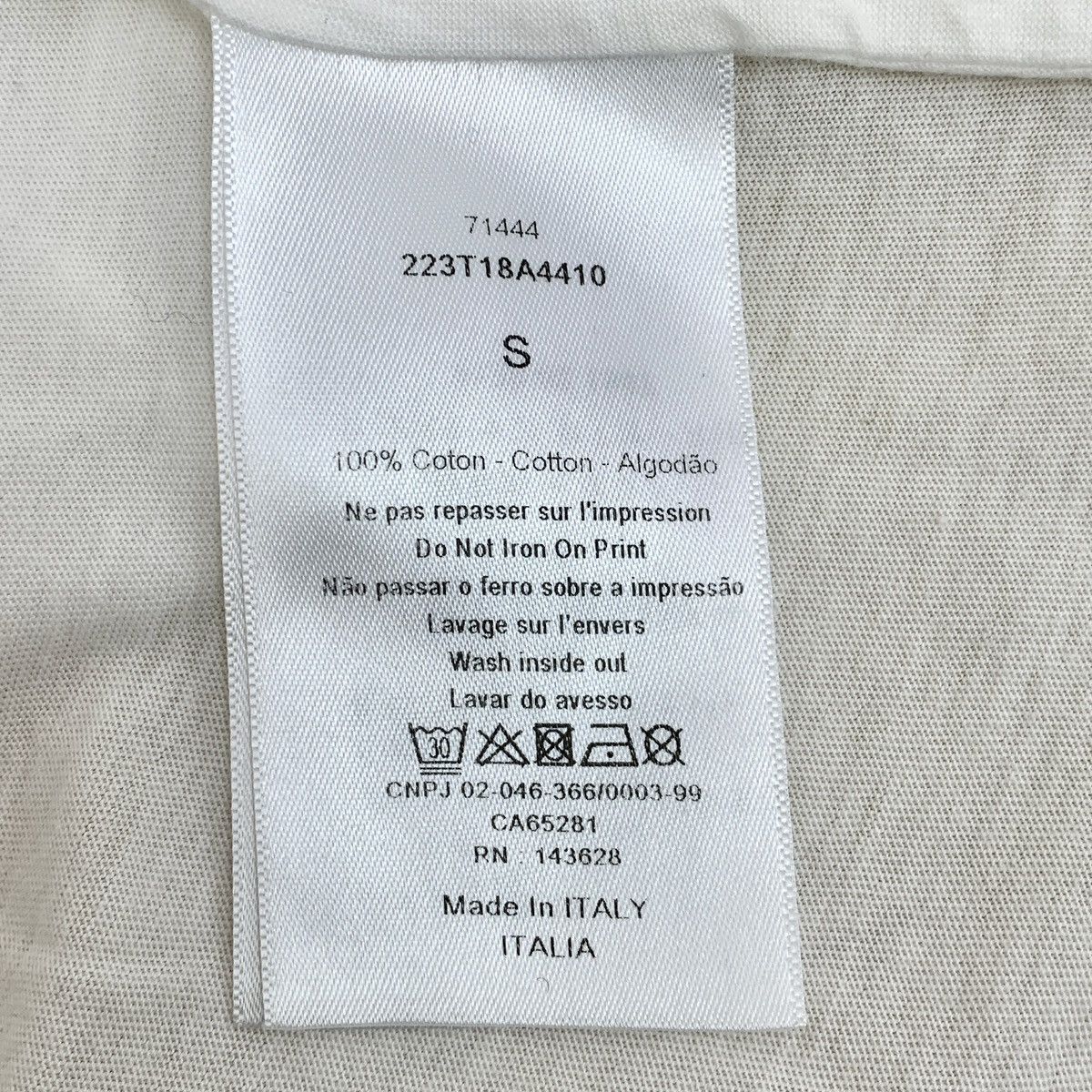 Dior Dior White Geometric Print Short Sleeve T-Shirt K26WX Size S / US 4 / IT 40 - 7 Thumbnail
