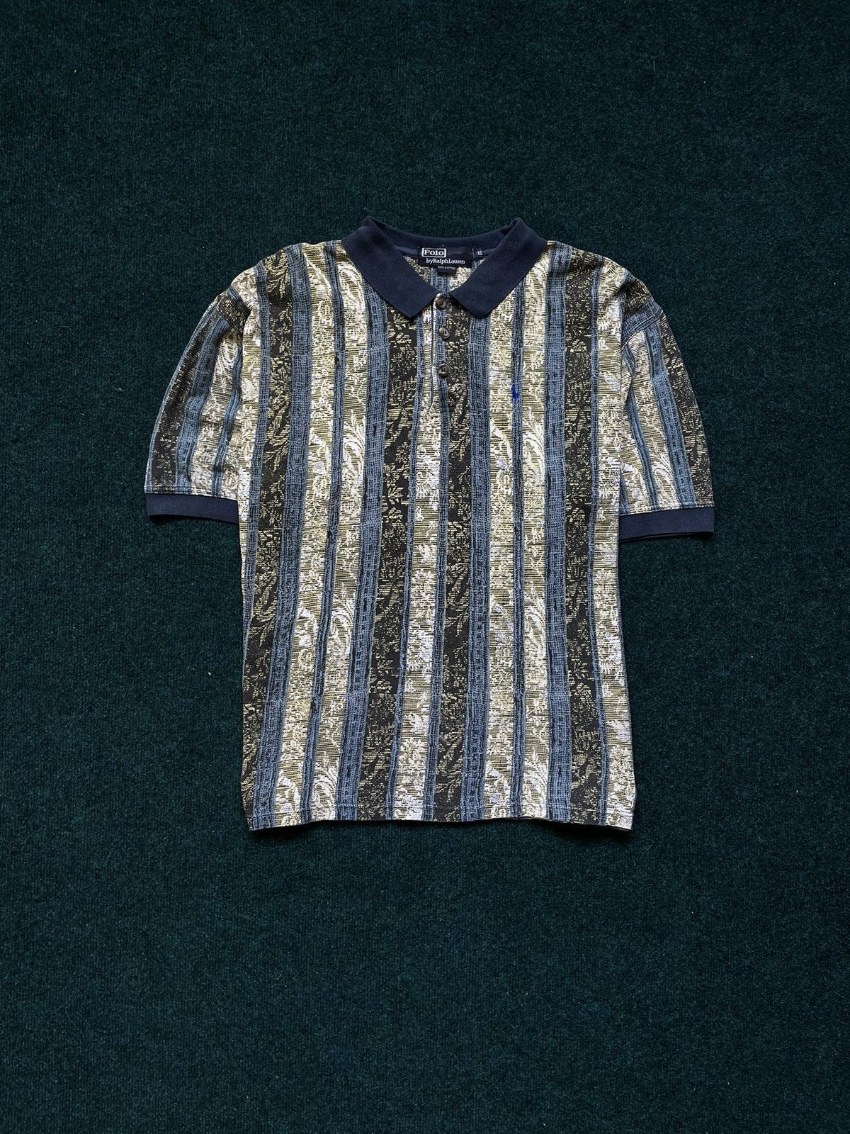 Polo Ralph Lauren × Vintage POLO RALPH LAUREN Rare VTG Tribal Southwestern Striped 90s Size US XL / EU 56 / 4 - 1 Thumbnail