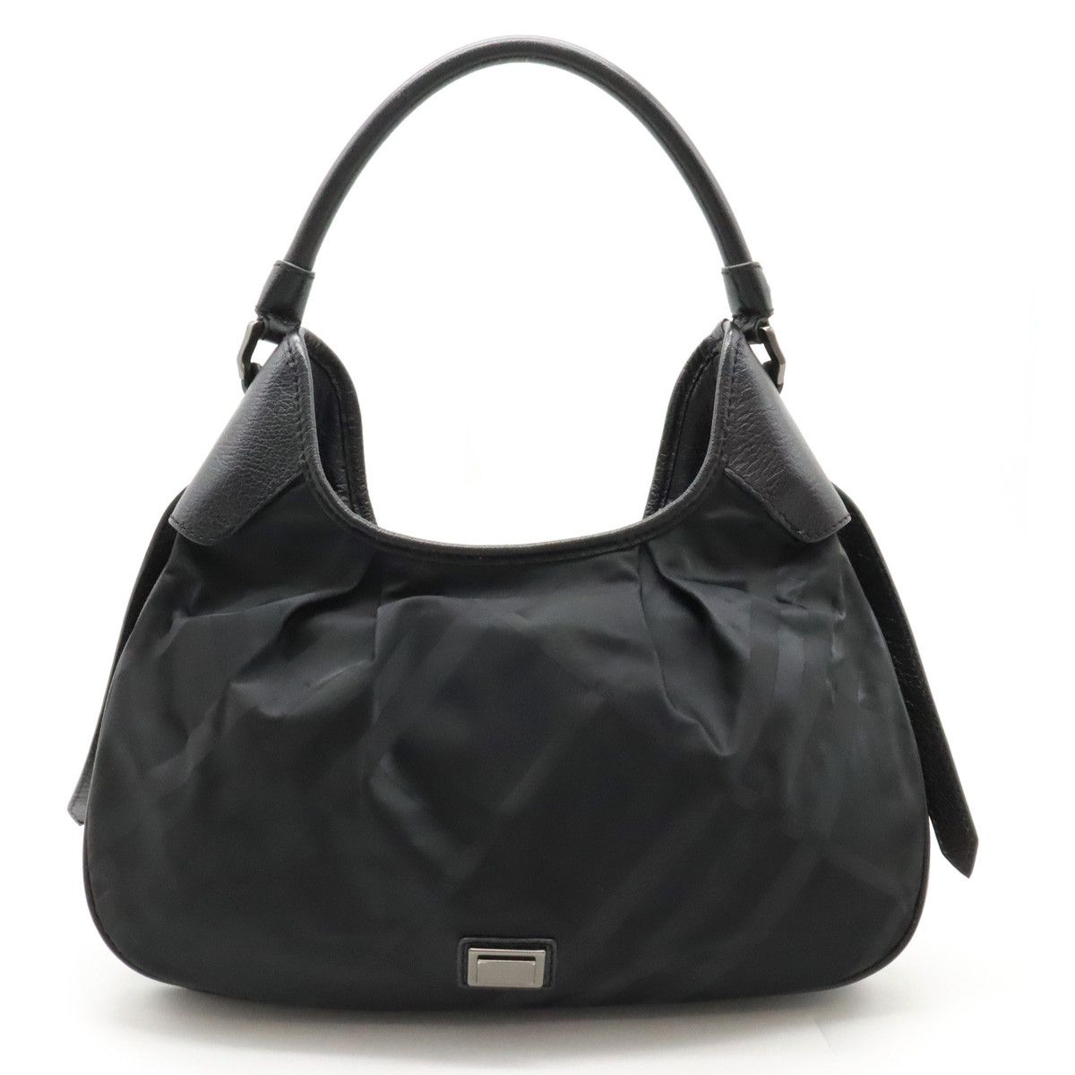 Burberry Burberry Burberry Nylon/Leather Shadow Check Shoulder Bag Canvas Shoulder Bag in Great Condition Size ONE SIZE - 1 Thumbnail