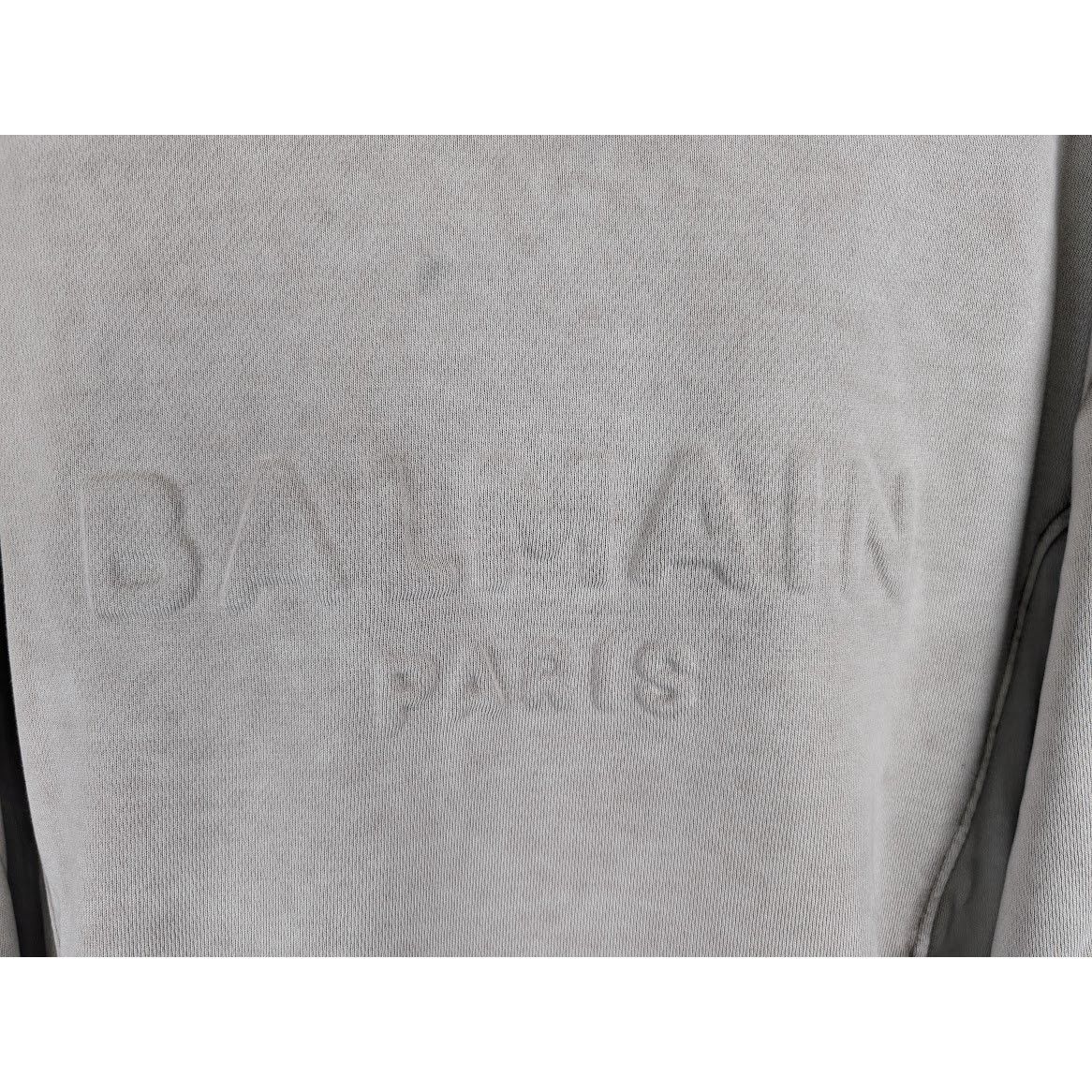 Balmain o1rshd1 Q:2 / Washed Sweatshirt in Grey Size US S / EU 44-46 / 1 - 6 Thumbnail