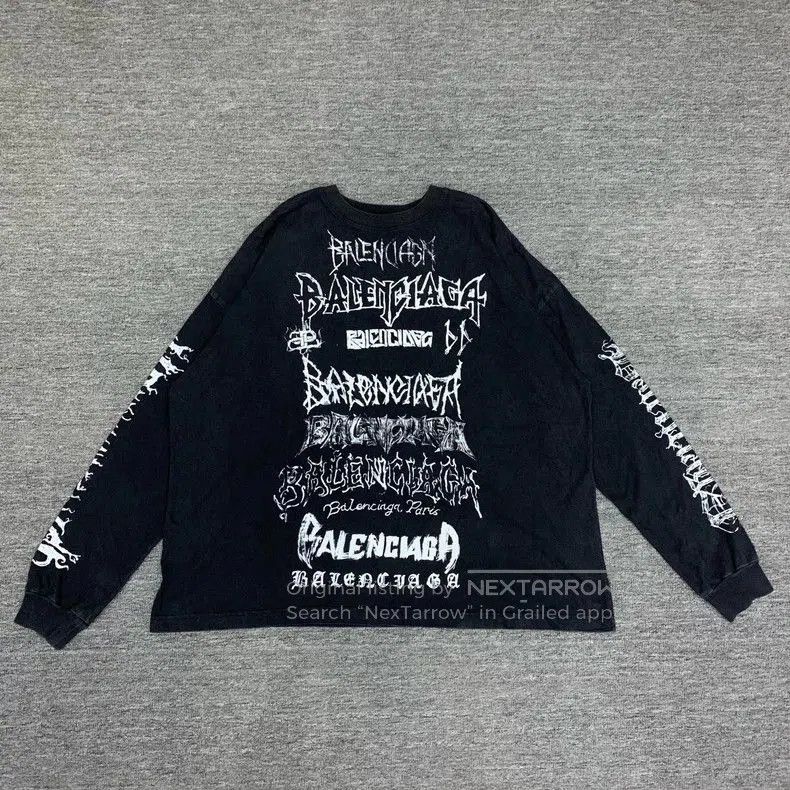 Balenciaga Balenciaga Limited Black Graffiti Sweatshirt. Size US L / EU 52-54 / 3 - 1 Thumbnail