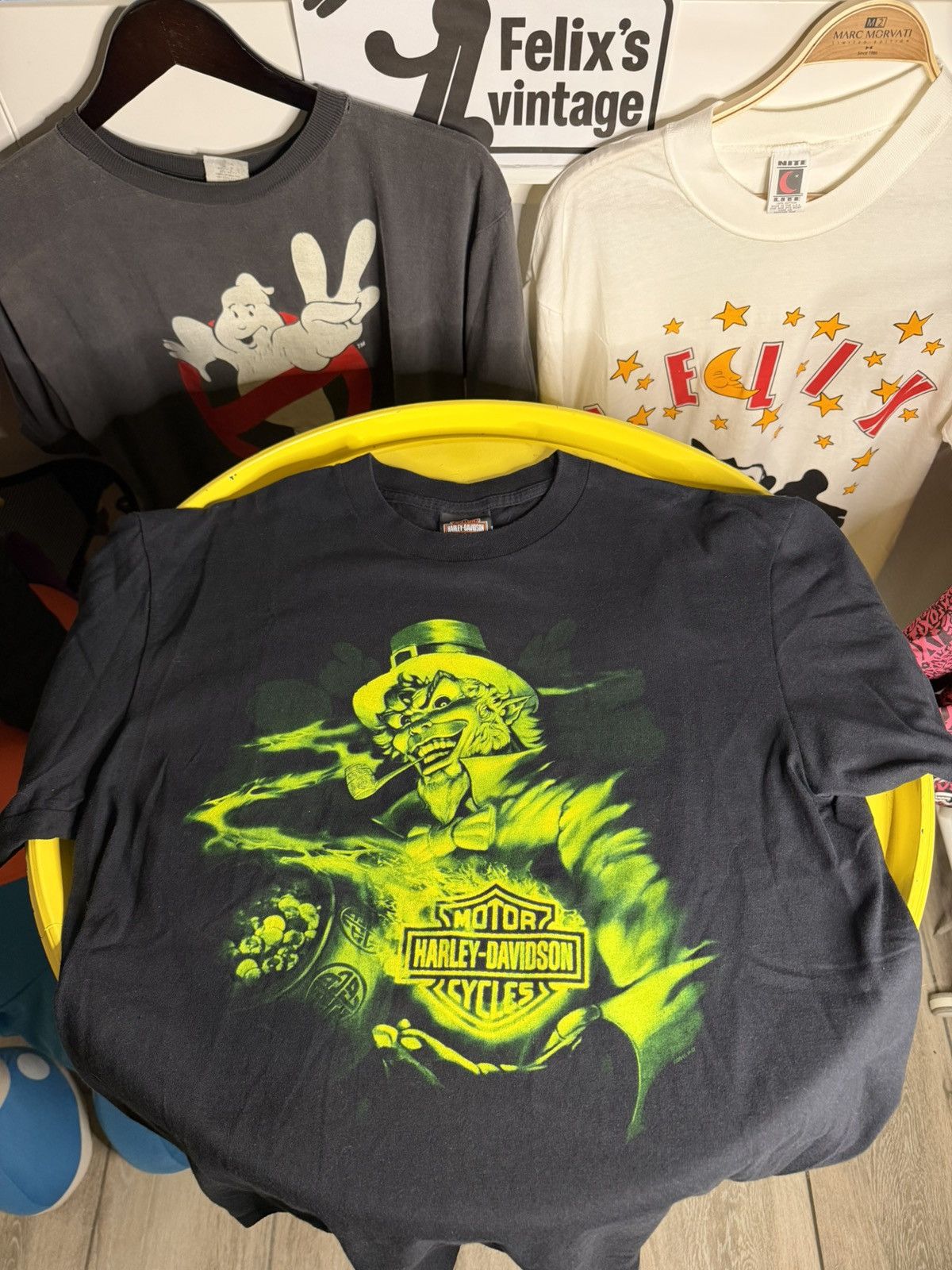 Harley Davidson 1990s leprechaun Harley Davidson T-Shirt Size US M / EU 48-50 / 2 - 3 Thumbnail
