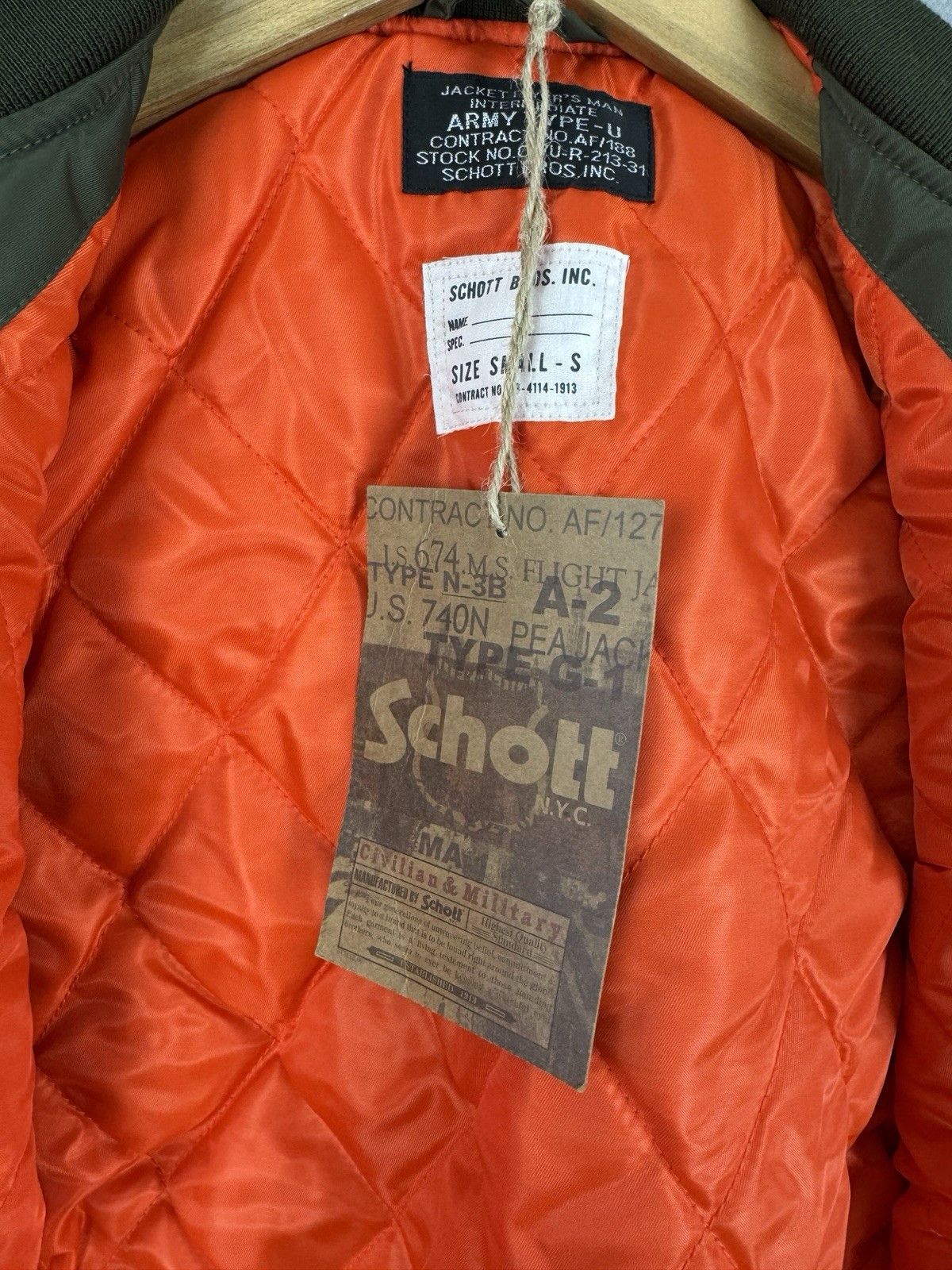 Schott NWT Schott MA-1 Army Type U Nylon Bomber Jacket Size S / US 4 / IT 40 - 7 Thumbnail