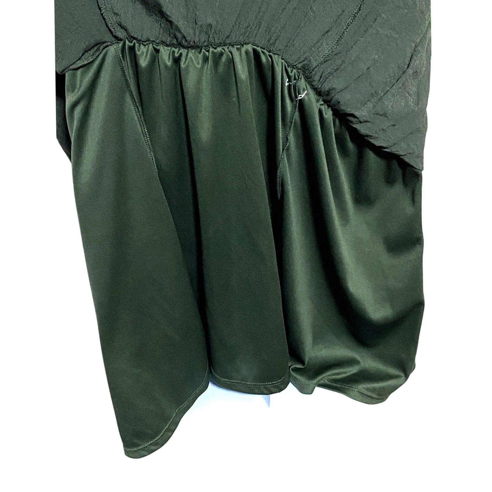 Vintage VINTAGE Mi ami Dress Womens XL Green Neck Ruffles Open Back Tie Closure Boho Fairy Dainty Y2K Size XL / US 12-14 / IT 48-50 - 6 Thumbnail
