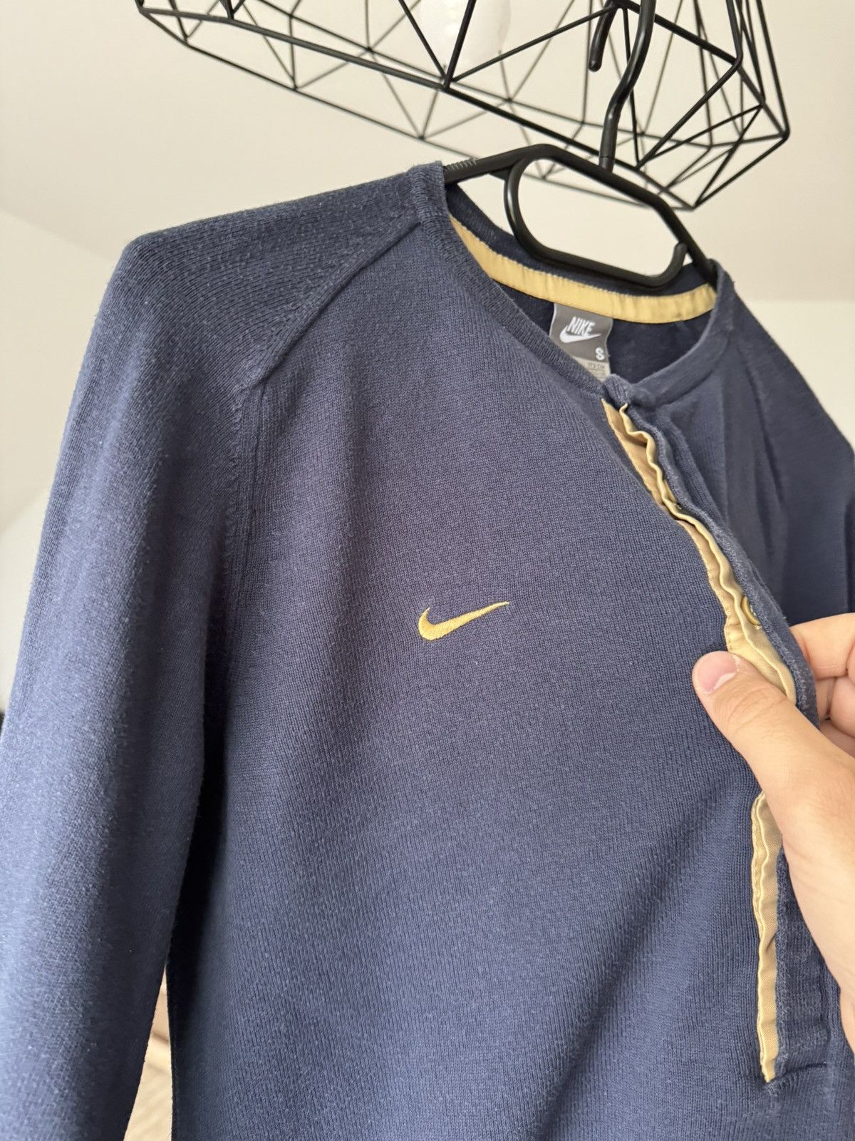 Nike × Vintage Y2K Arsenal London Longsleeve Knit Polo Style Nike Blokecore Size US S / EU 44-46 / 1 - 10 Thumbnail