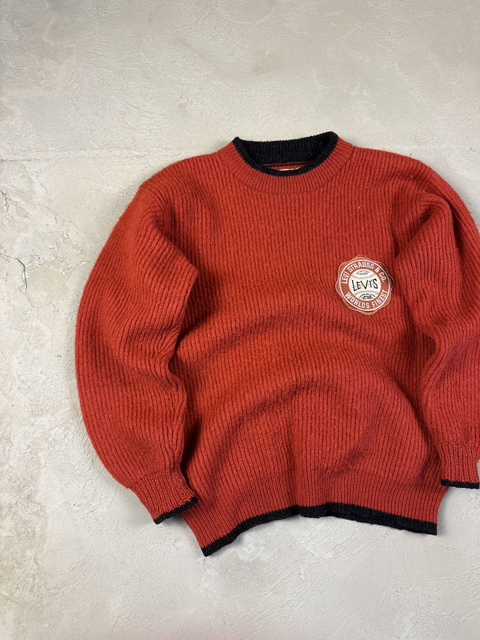 Levi's 90s Vintage Levi's Wool Knit Boxy Sweater Size US M / EU 48-50 / 2 - 2 Thumbnail