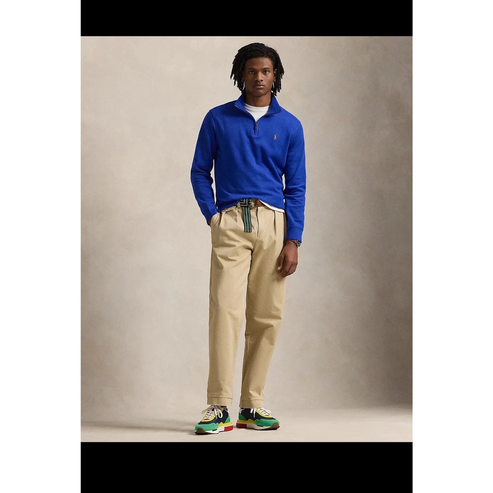 Polo Ralph Lauren Polo Ralph Lauren Men's Sz L Estate-Rib Cotton Quarter-Zip Size US L / EU 52-54 / 3 - 12 Thumbnail