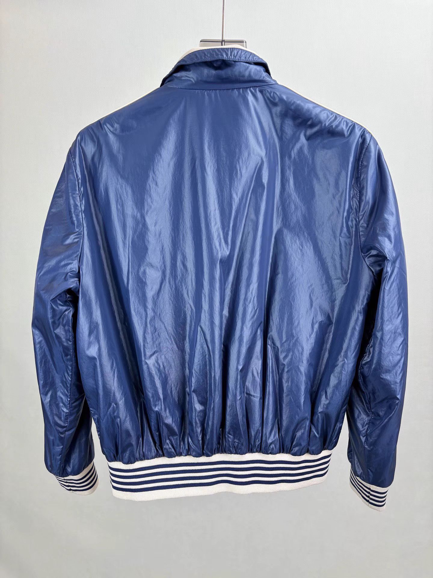 Celine CELINE Embroidered Logo Blue Light Padded Jacket Size US M / EU 48-50 / 2 - 2 Thumbnail