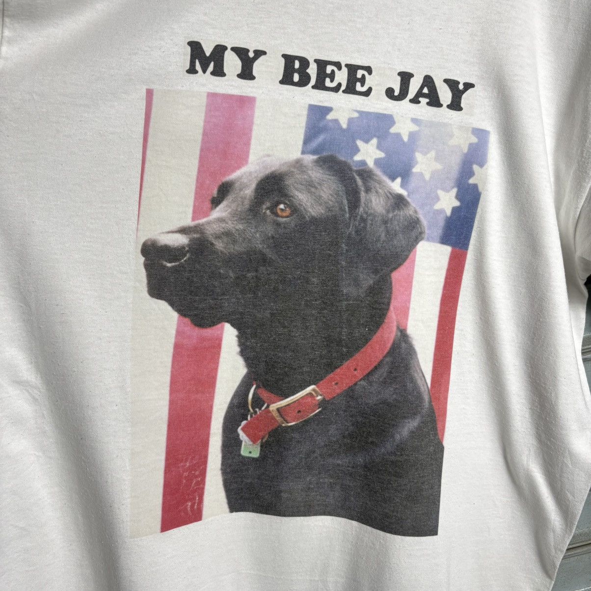 Vintage Vintage 90s Labrador Dog USA Graphic T-Shirt / My Bee Jay Size US L / EU 52-54 / 3 - 2 Thumbnail