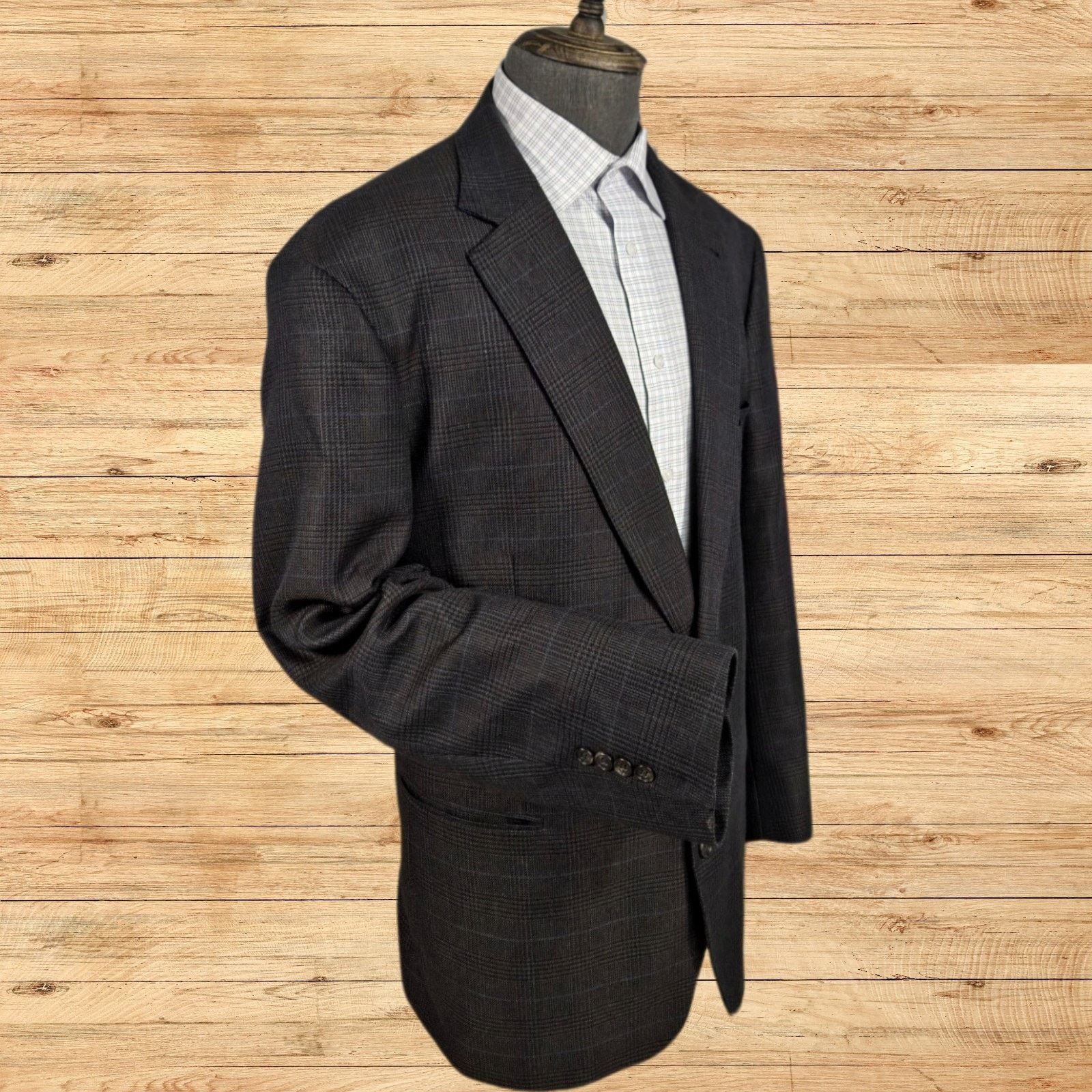 Other Oak Hill Sport Coat Mens 2XL 50R/52R Two Button Glenn Plaid Size 50R - 2 Thumbnail