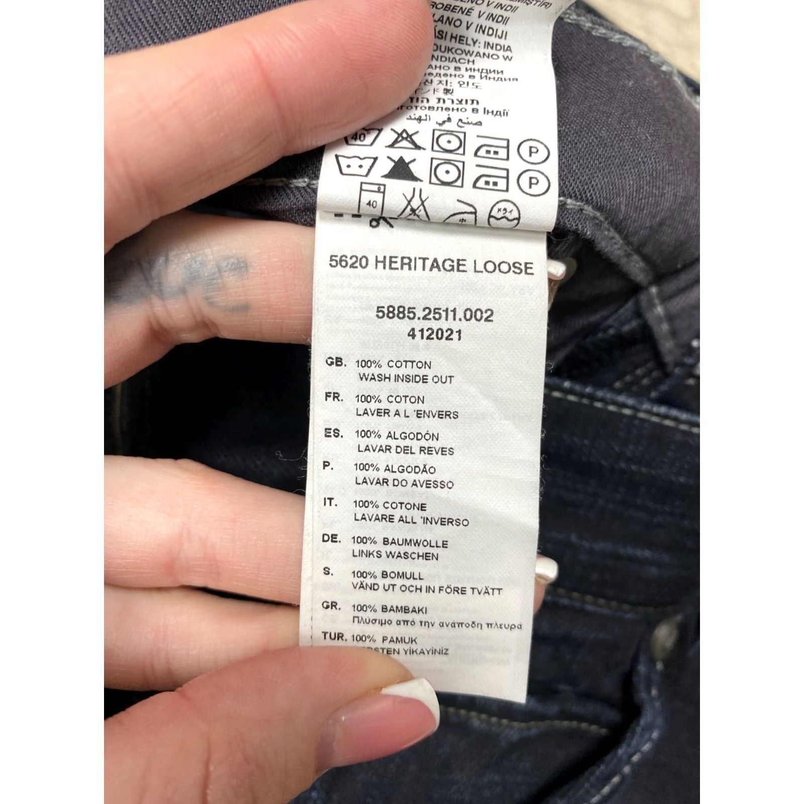 G-Star G Star Raw 5620 Vintage Denim Double Knee Pants Jeans Size 29 Blue Cotton Denim Men Regular Waist 29 Inseam 32 Vintage Size US 29 - 4 Thumbnail