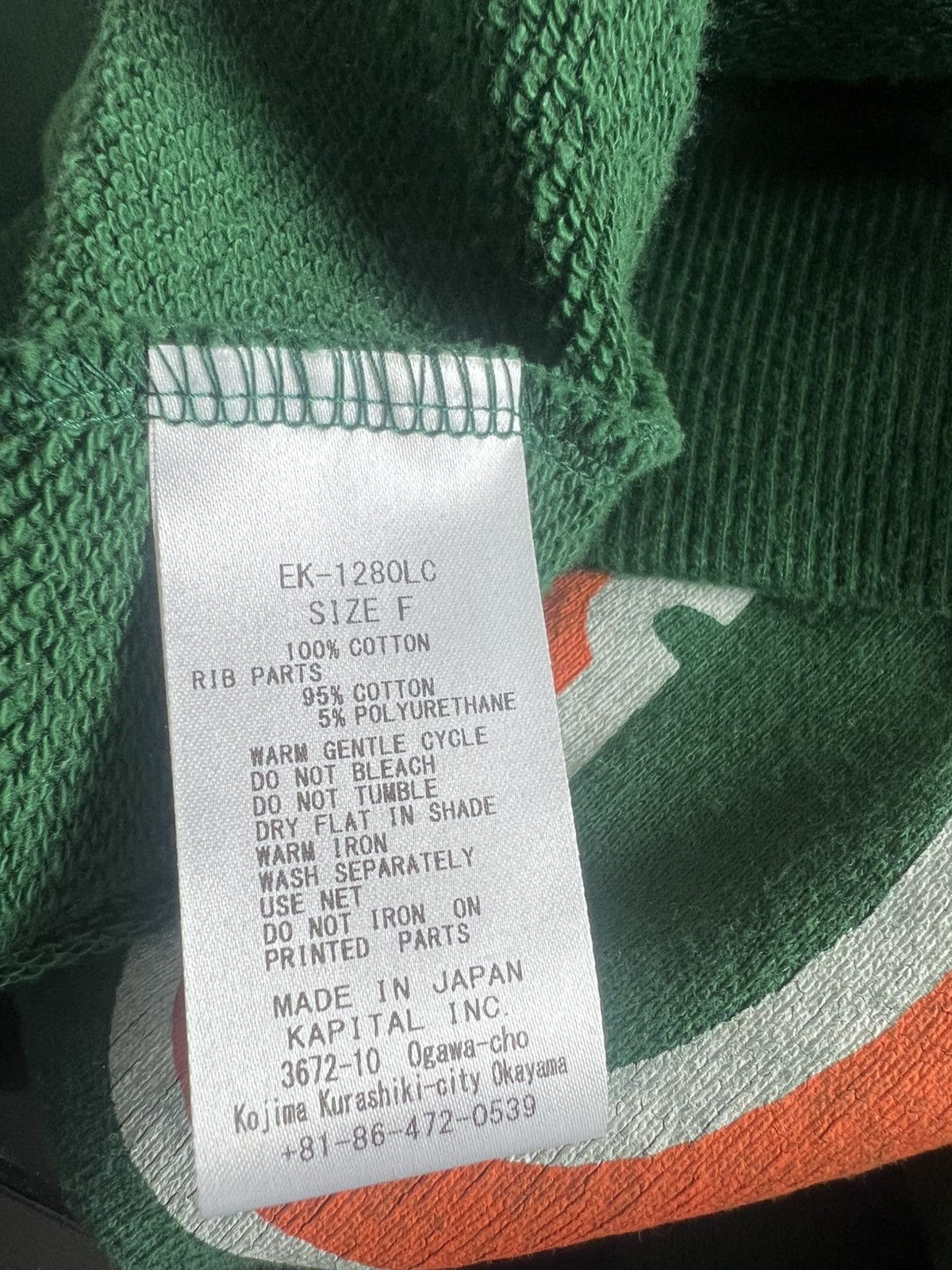 Kapital Kountry Laundry Crewneck (Forest Green) Size US L / EU 52-54 / 3 - 5 Thumbnail