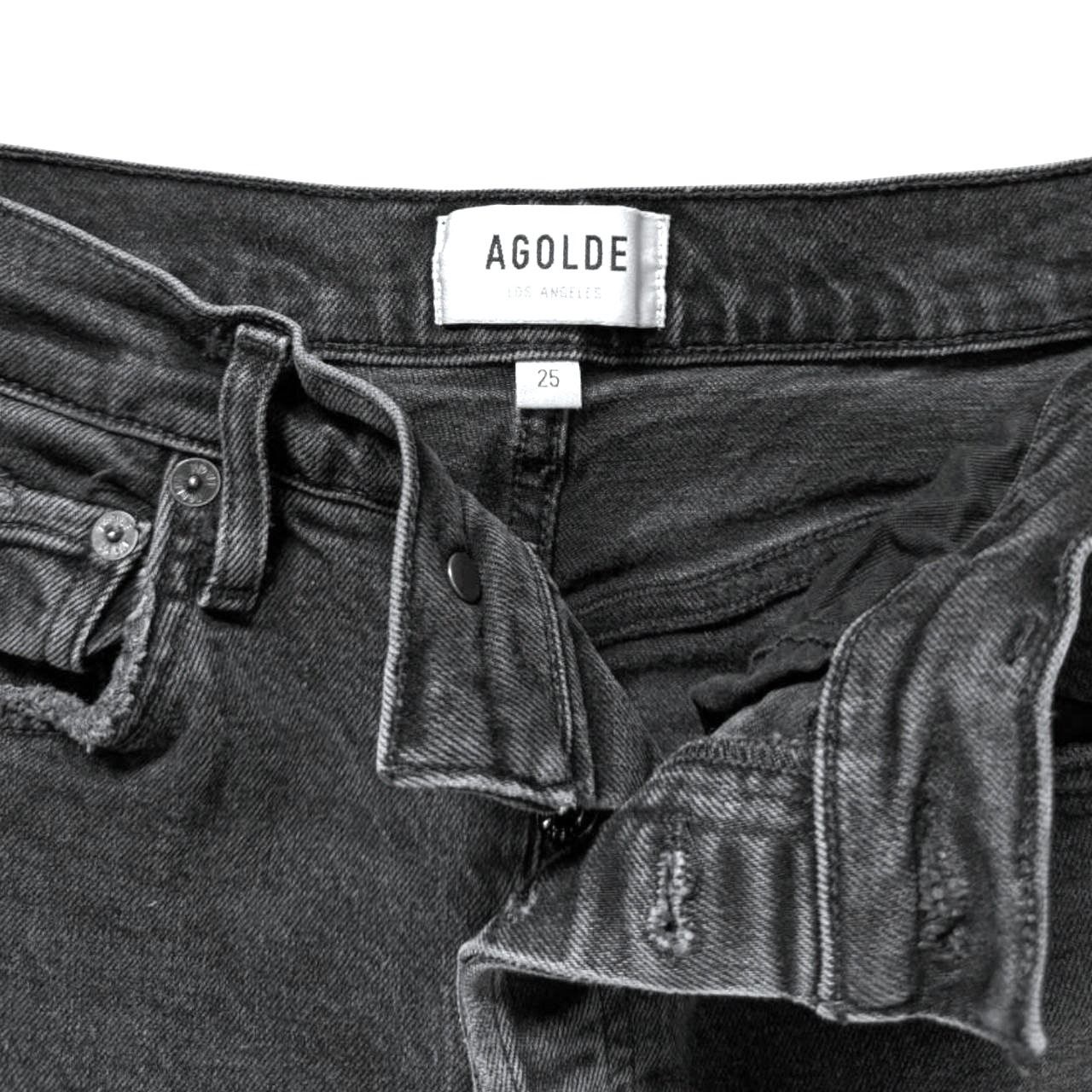 Agolde Agolde Riley Ash Gray Jeans | Size 25 Size 26" / US 2 / IT 38 - 3 Thumbnail