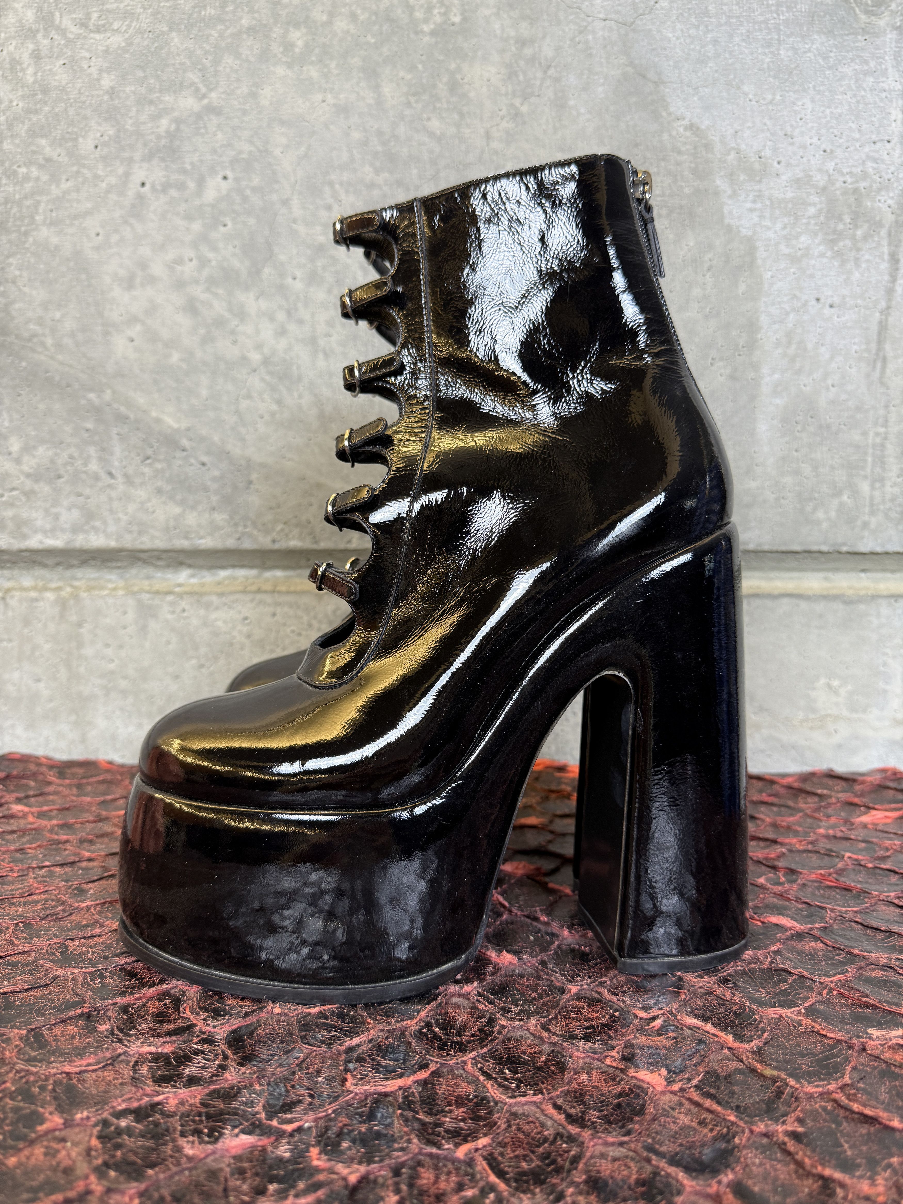 Casadei $1494 Casadei FW22 Leather Strap Ankle Boots Size US 10 / IT 40 - 1 Thumbnail