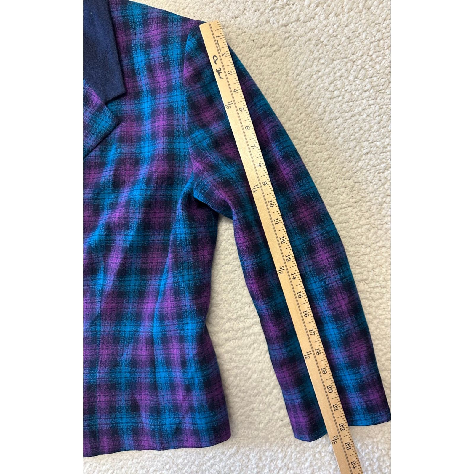 Pendleton Vintage Pendleton Womens Plaid Wool Blazer Jacket Size 14 Size XL / US 12-14 / IT 48-50 - 5 Thumbnail