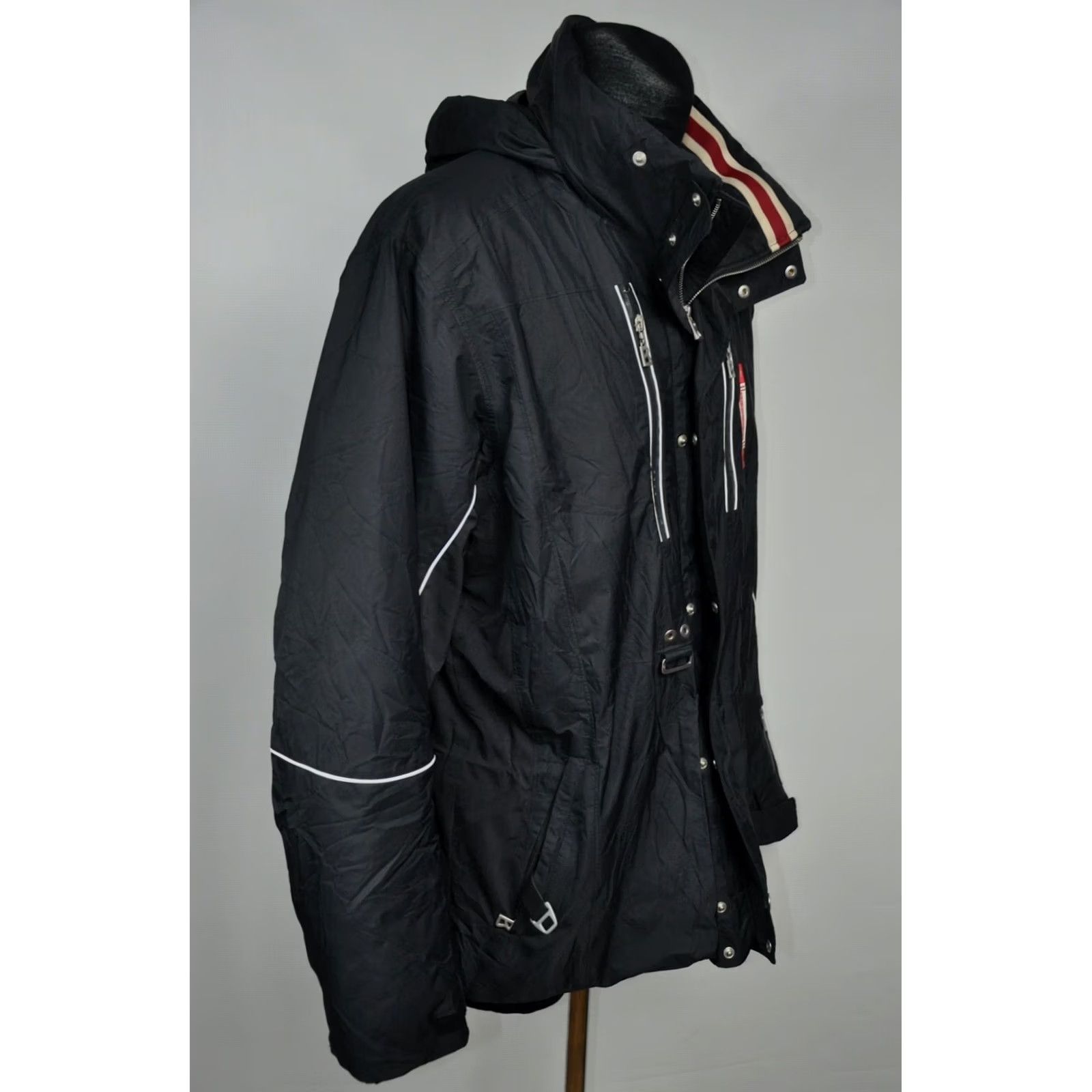Bogner Bogner Rocky Mountains Jacket Men 42 Black Winter Skiing Snaps Zip 100% Polyester Solid Logo Casual Mens Size US XS / EU 42 / 0 - 6 Thumbnail