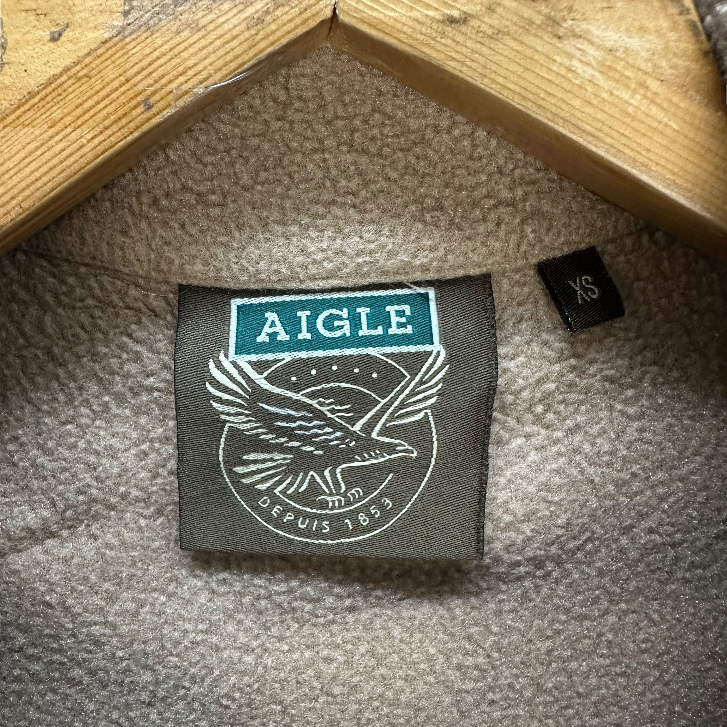 Aigle AIGLE POLARTEC BROWN FLEECE JACKET #8944-041 Size US XS / EU 42 / 0 - 6 Thumbnail