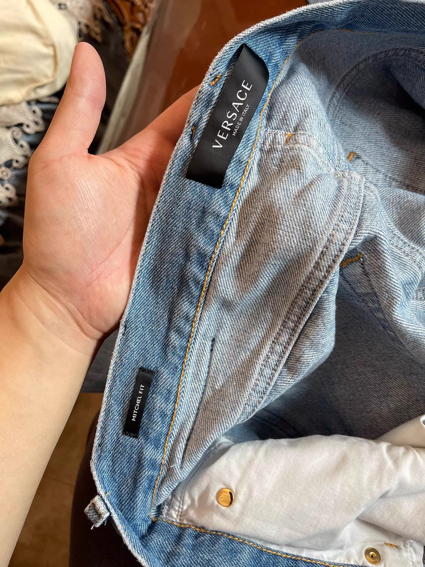 Versace Versace Classic Blue Jeans Medusa Head 33 Size US 33 - 7 Thumbnail