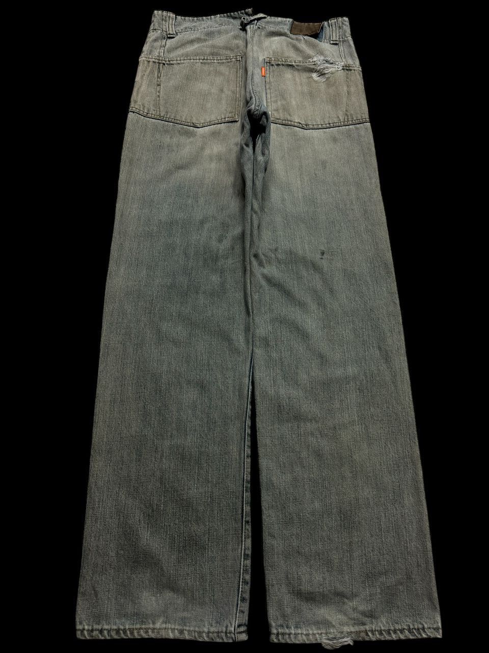 Vintage 💥Grunge💥Montage Very Rare Thrashed Rusty Insane Baggy Jean Size US 30 / EU 46 - 2 Thumbnail