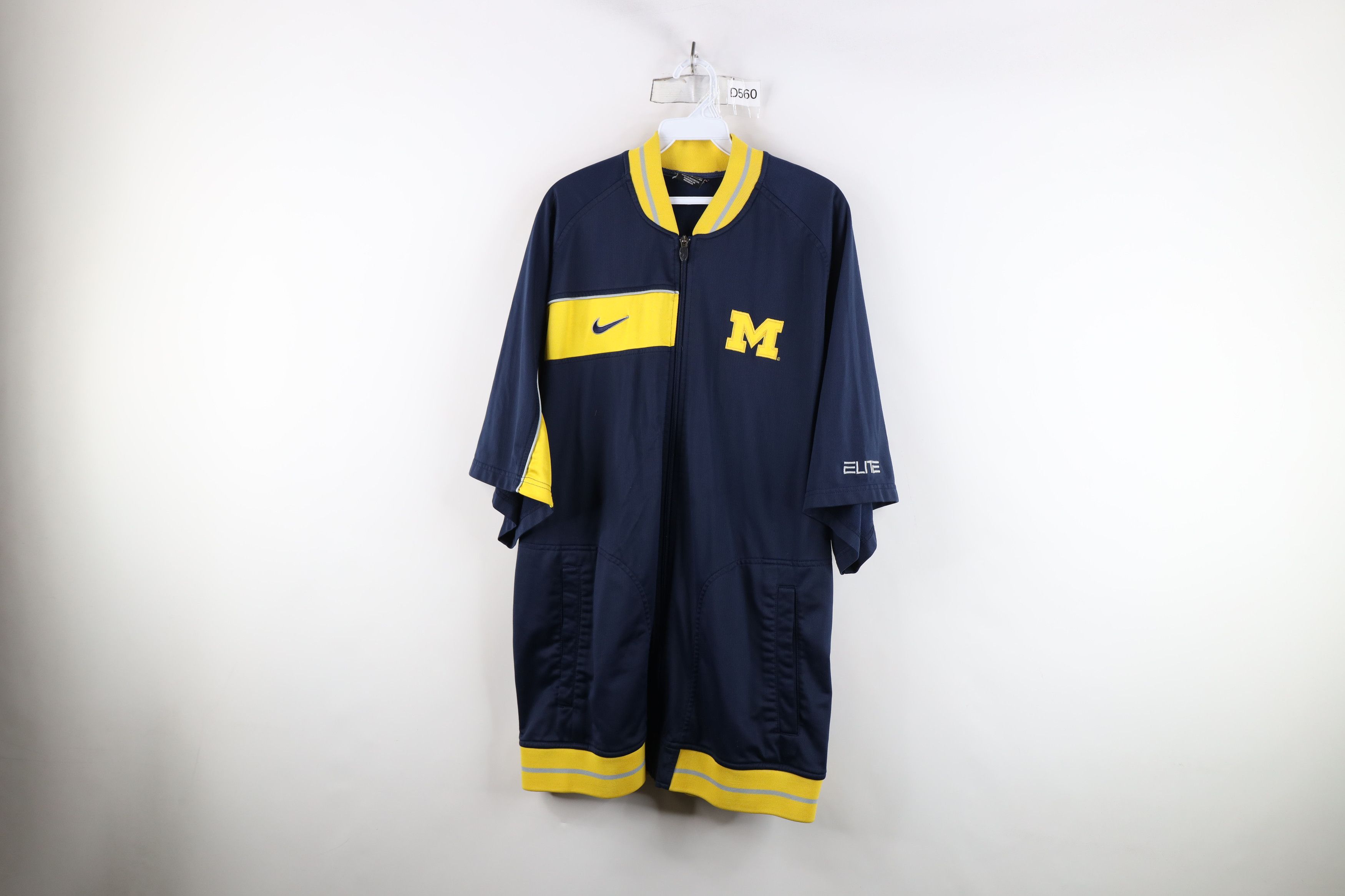 Nike × Vintage Vintage Nike Elite University of Michigan Warm Up Jacket Size US L / EU 52-54 / 3 - 1 Thumbnail