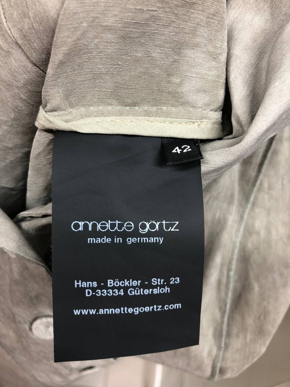 Annette Gortz Annette gortz womens linen jacket size 42 / Large Size M / US 6-8 / IT 42-44 - 11 Thumbnail