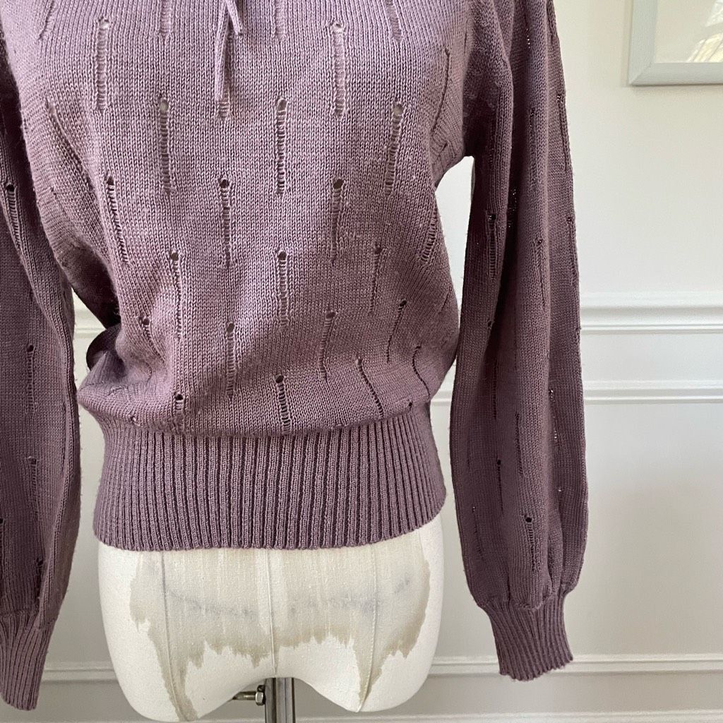Vintage Vintage 70s Foxmoor Mauve Purple Sweater XS Size XS / US 0-2 / IT 36-38 - 3 Thumbnail