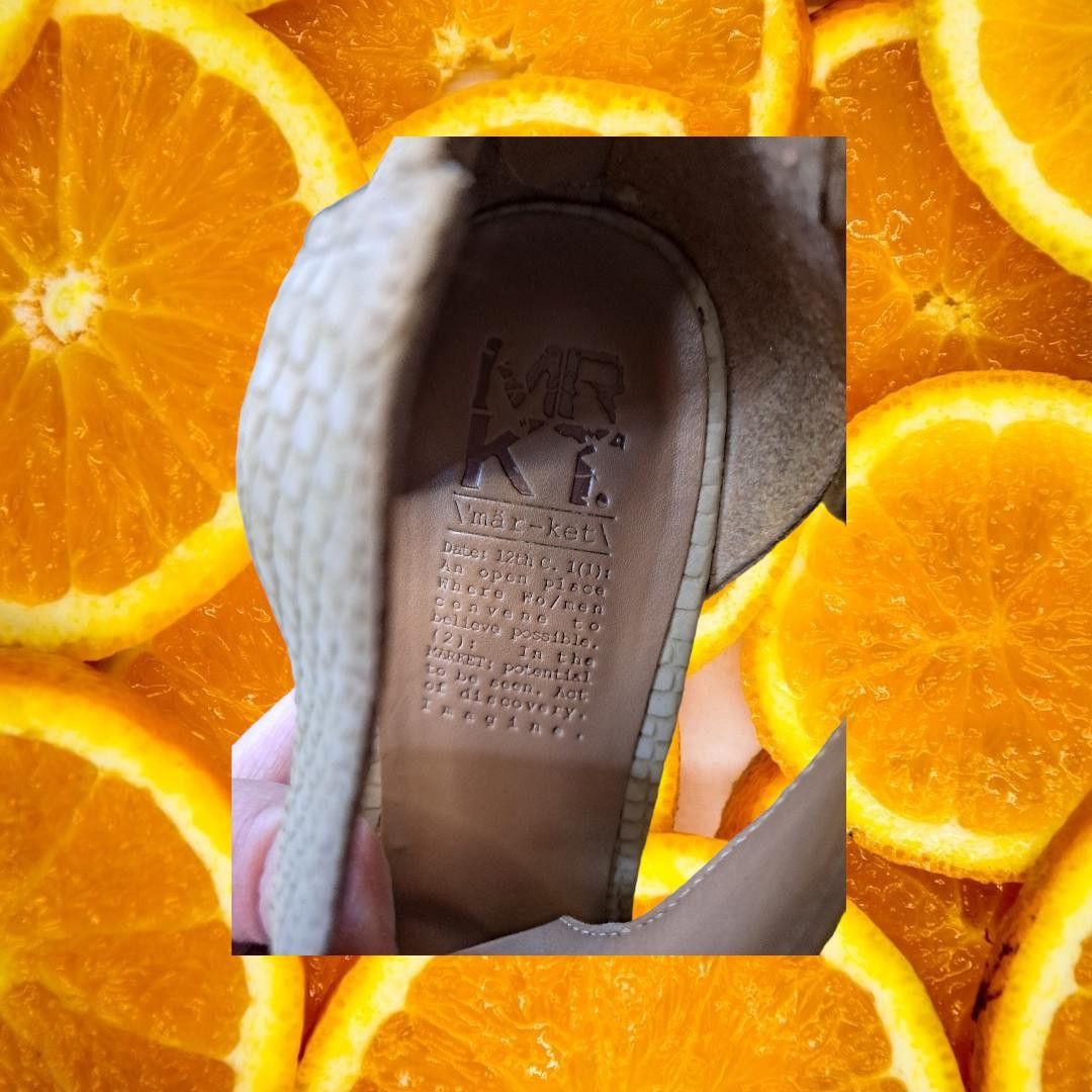 Other MRKT Tan Chunky High Heels with Back Zipper Size 8.5 Size US 8.5 / IT 38.5 - 5 Thumbnail
