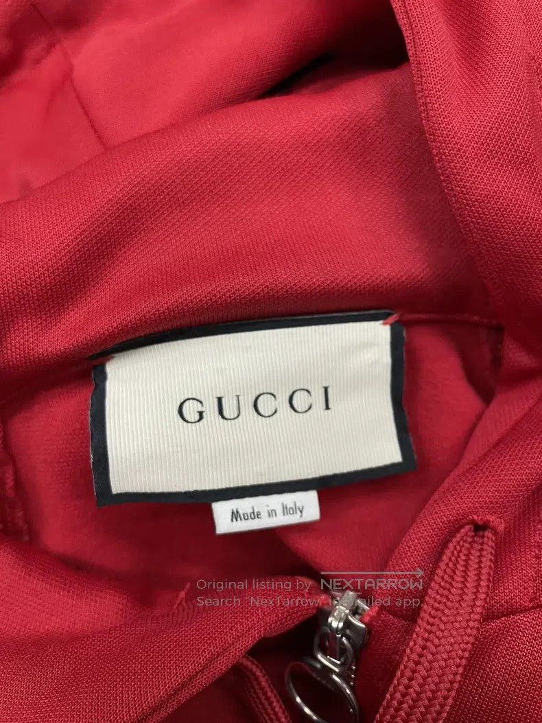 Gucci Gucci Red rhinestone hooded zipper jacket Size XS / US 0-2 / IT 36-38 - 4 Thumbnail