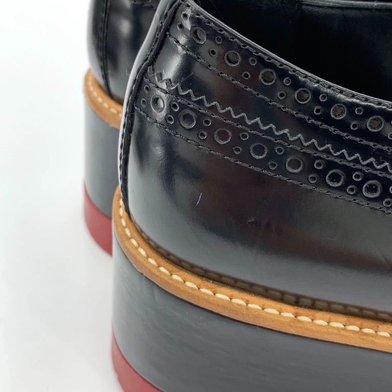 Prada Prada Size 36.5 Black Baroque carved lace-up thick-soled sh Size US 5 / EU 37 - 8 Thumbnail