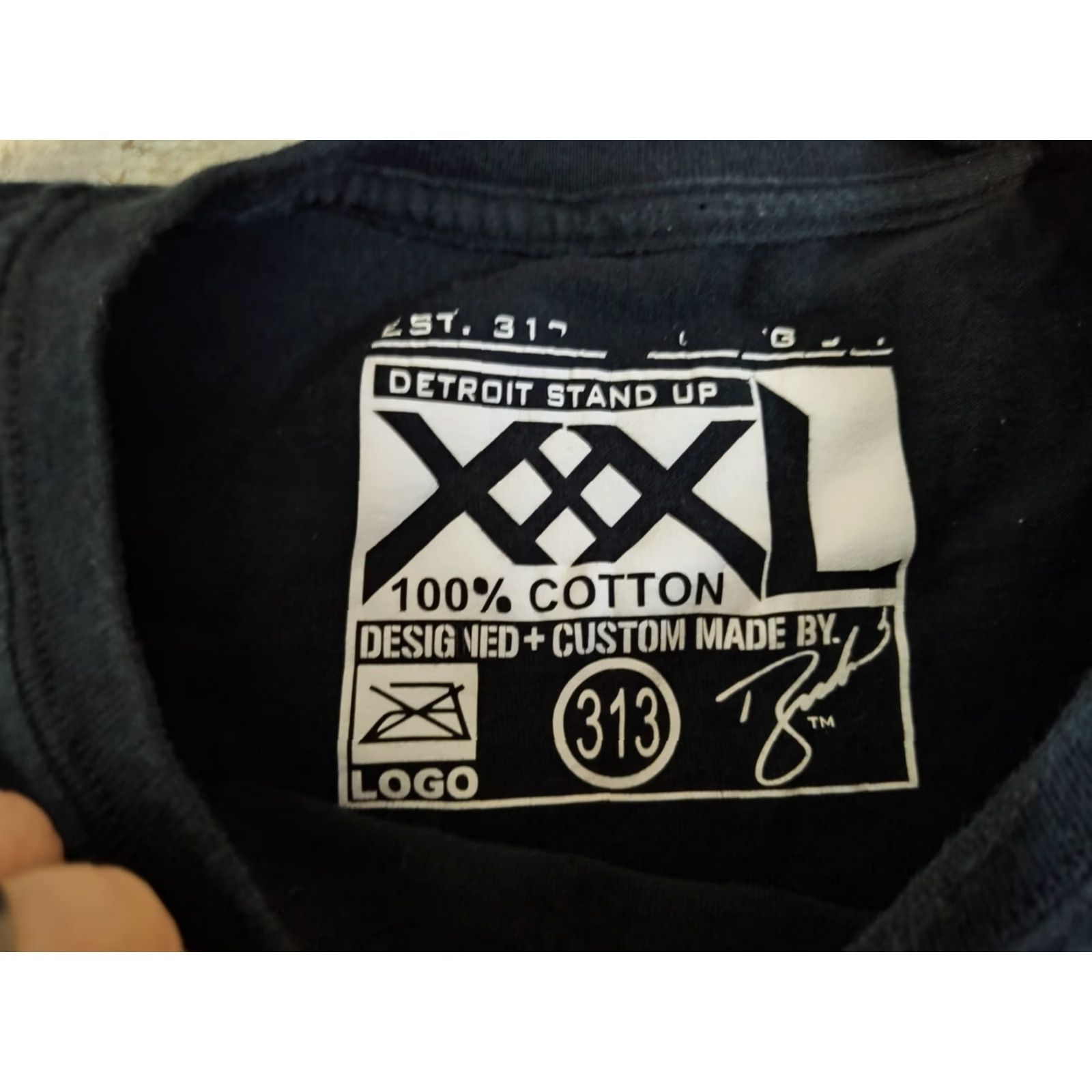 CO VINTAGE? No. Detroit Made Me Do It 313 Clothing Co Black Tee Shirt Custom Design 3XL XXXL Shirt Mens Graphic Print Detroit 313 Size US XXL / EU 58 / 5 - 3 Thumbnail