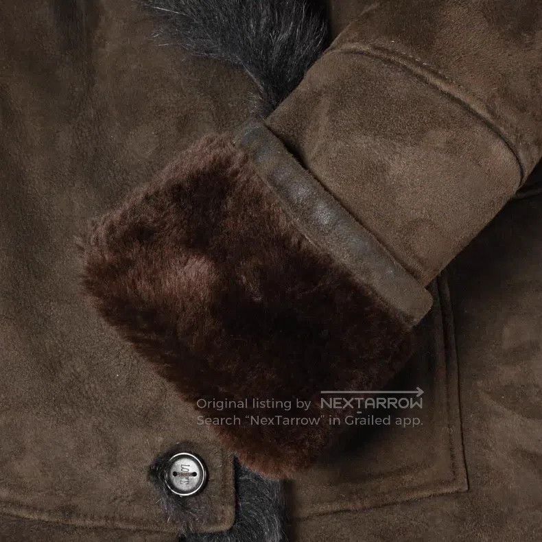 Loewe Loewe Suede Faux Fur One-Piece Jacket Size XS / US 0-2 / IT 36-38 - 4 Thumbnail