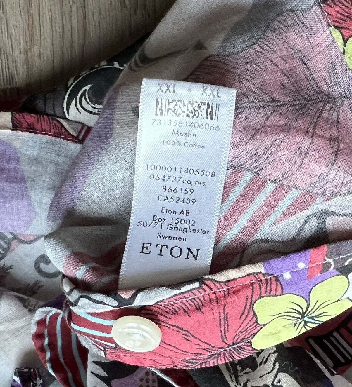 Eton × Vintage Vintage Eton Jazz Band Print Button Up Shirt Short Sleeve Size US XXL / EU 58 / 5 - 9 Thumbnail
