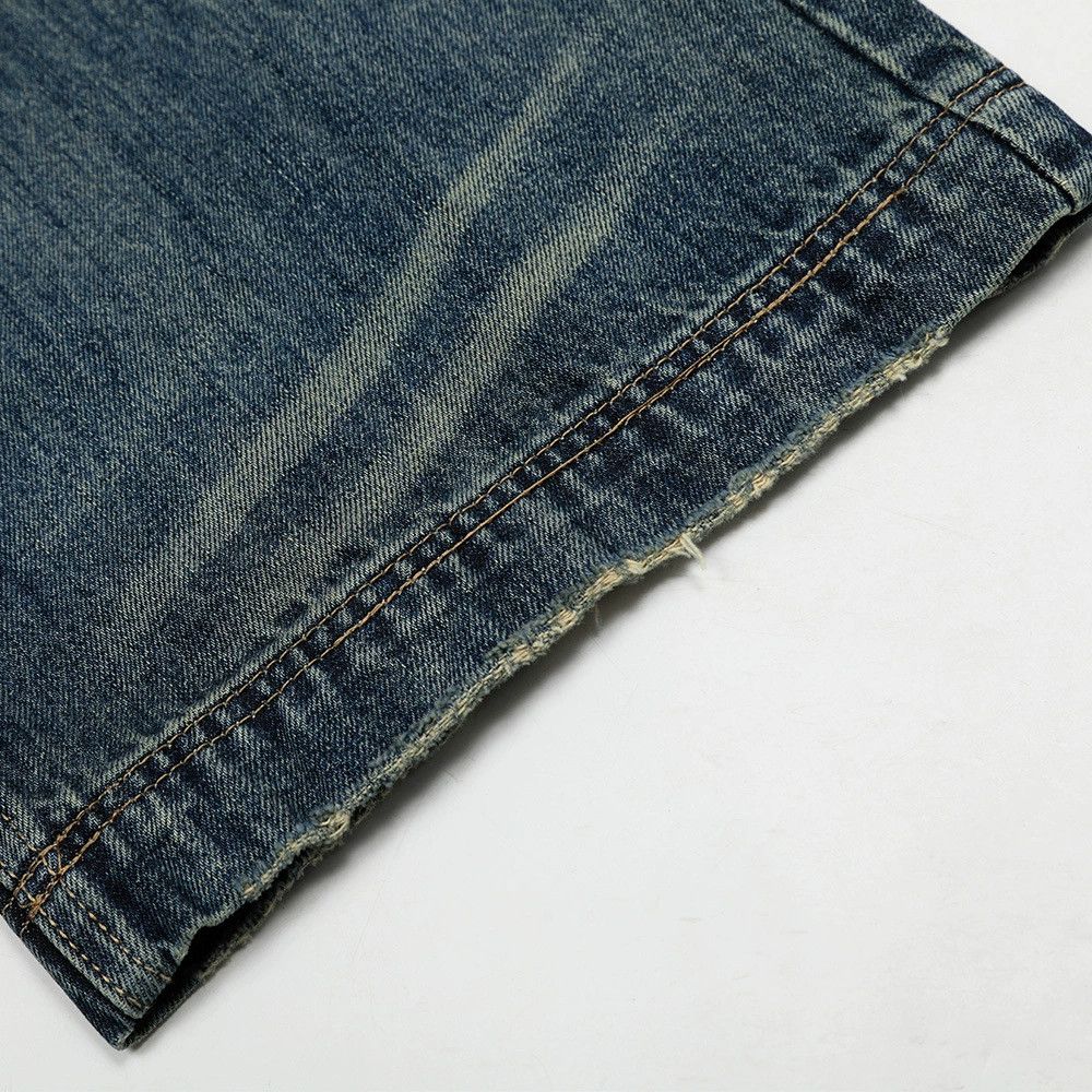 Jean Street heavy men's hip hop loose washed distressed jeans Size US 34 / EU 50 - 6 Thumbnail