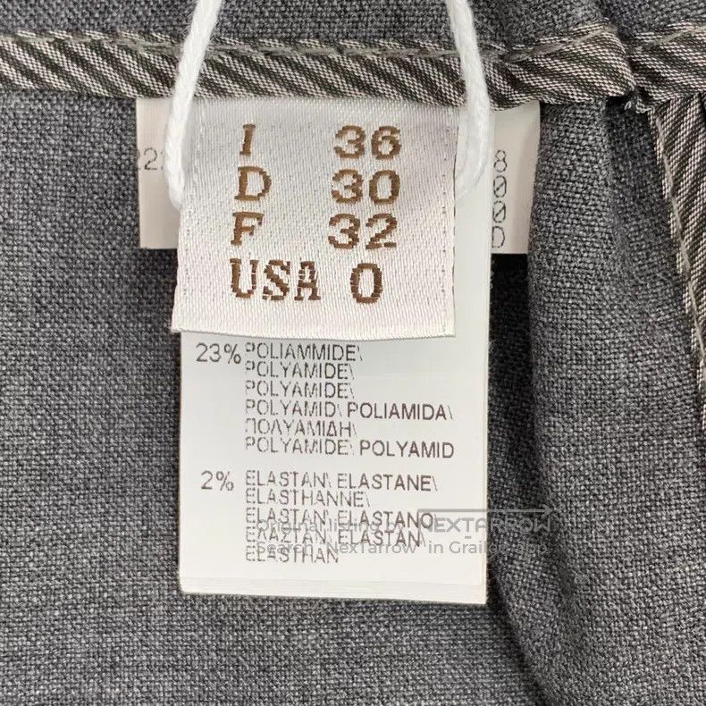 Brunello Cucinelli Brunello Cucinelli Gray Belt Design Wool Western Pants Size 24" / US 00 / IT 34 - 7 Thumbnail