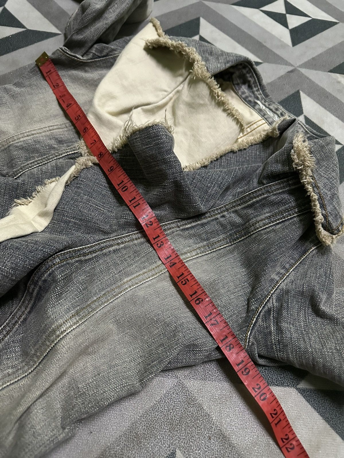 Japanese Brand Grace Continental frill denim jacket with raw-edge design Size M / US 6-8 / IT 42-44 - 11 Thumbnail