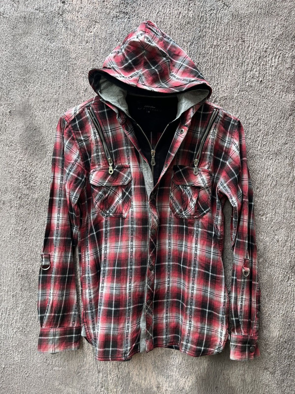31040=skkone Plaid Jacket