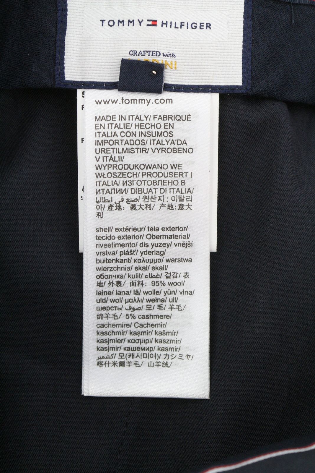 Tommy Hilfiger X LARDINI W31 Blue Wool Cashmere Trousers 84998 Size US 31 - 7 Thumbnail