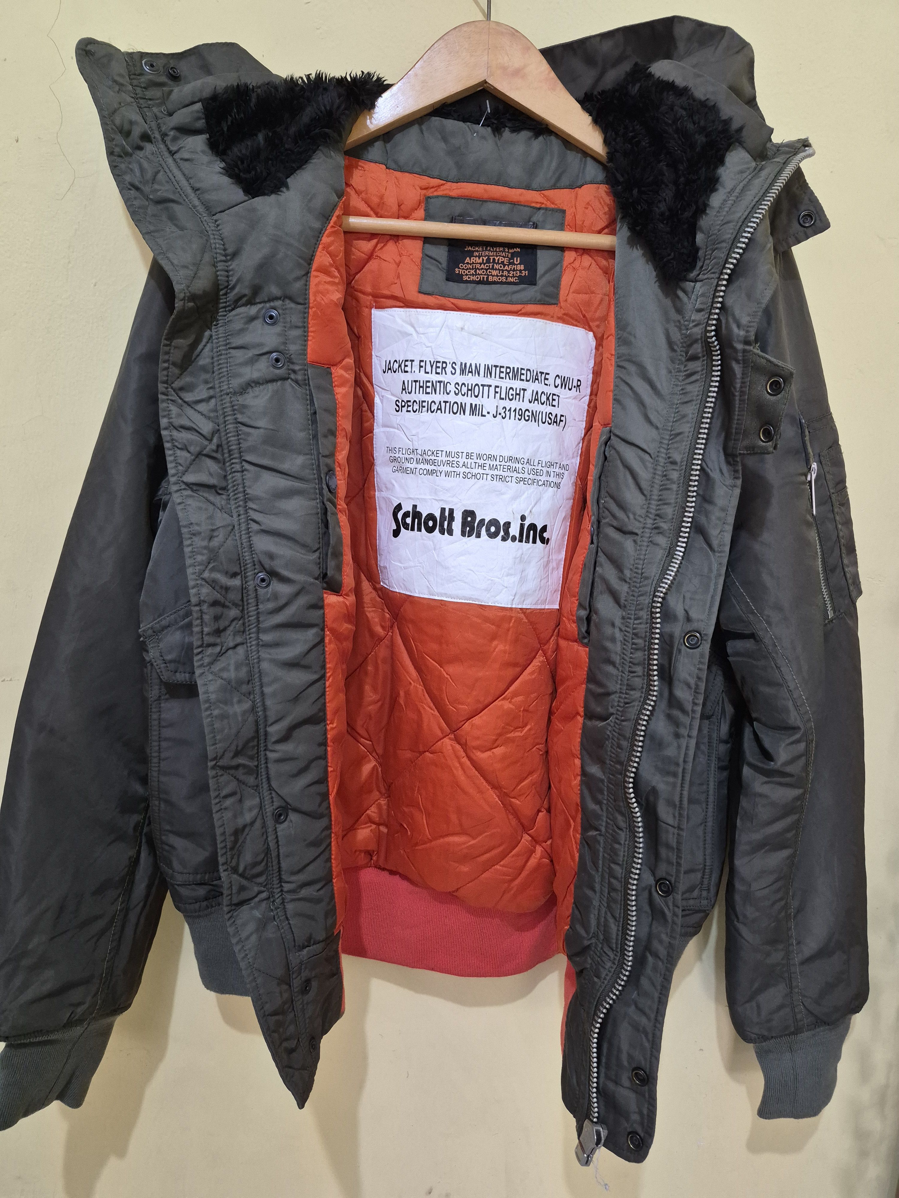 Schott SCHOTT FLIGHT JACKET MIL-J-3119GN Size US M / EU 48-50 / 2 - 9 Thumbnail