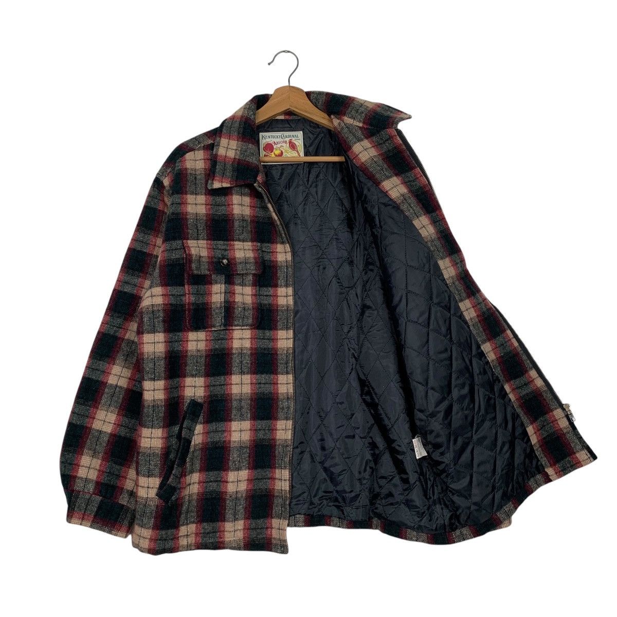 Japanese Brand Vintage Kentucky Cardinal Tartan Wool Jacket Size US L / EU 52-54 / 3 - 9 Thumbnail